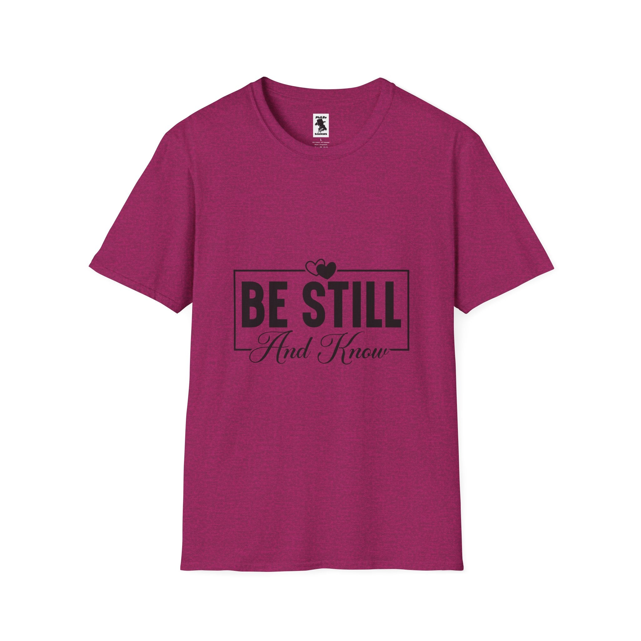 Be Still And Know Unisex Softstyle T-Shirt – Inspirational Everyday Wear