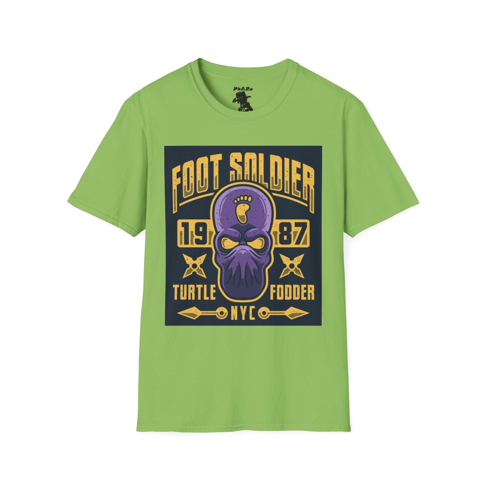 Foot Soldier Graphic Unisex T-Shirt - Vintage Style Turtle Fooder NYC Tee