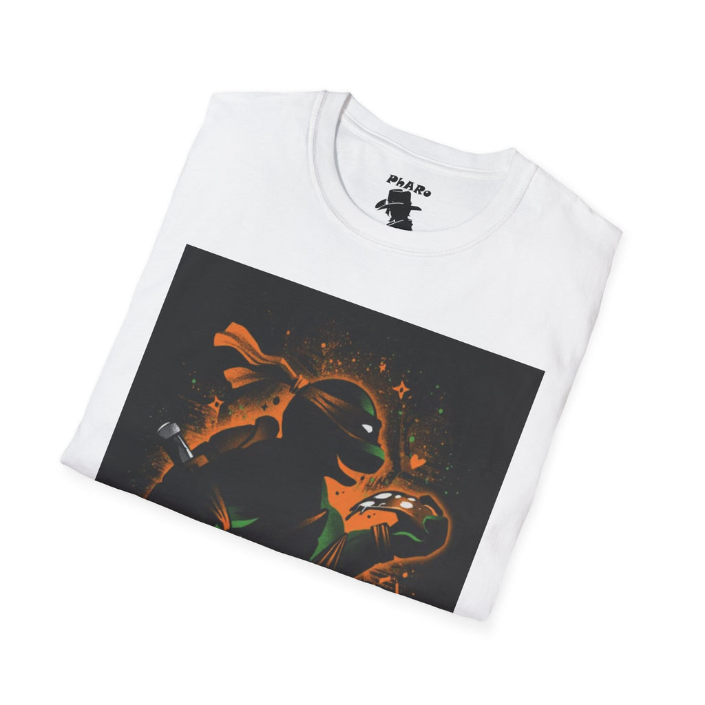 Bold Graphic Unisex T-Shirt - Edgy Design with Orange and Green Elements