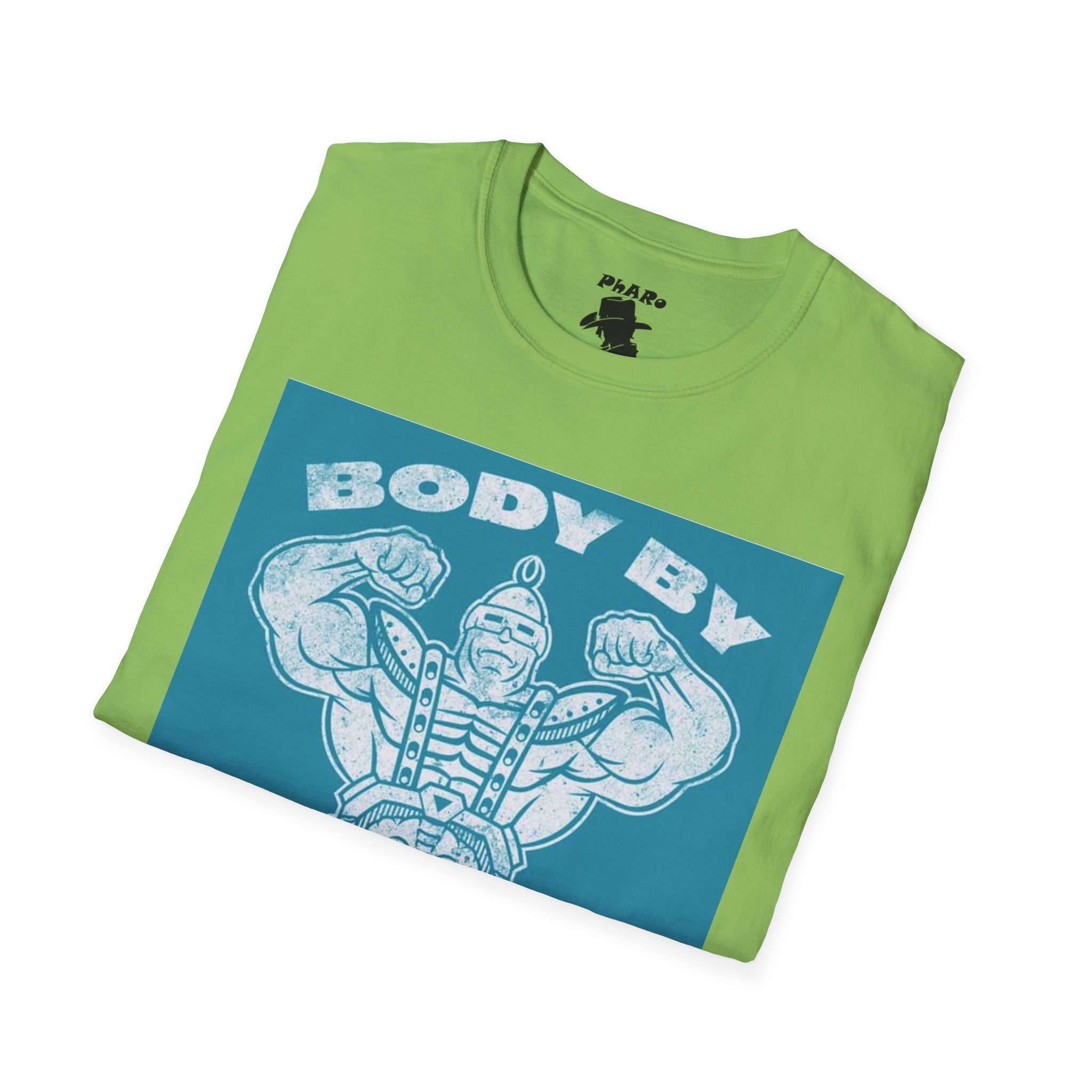 Body By Krang Unisex Softstyle T-Shirt - Vintage Fitness Tee