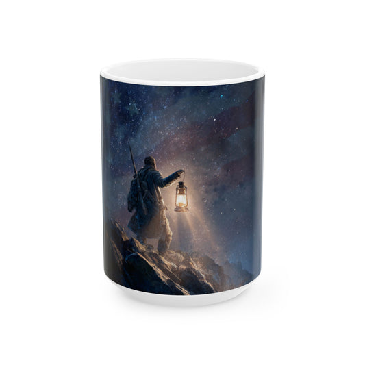 Truth Defenders Ceramic Mug with Wandering Traveler Design, Adventure Mug, Nature Lover's Gift, Cozy Drinkware, Inspirational Cup, Perfect for Camping [...]