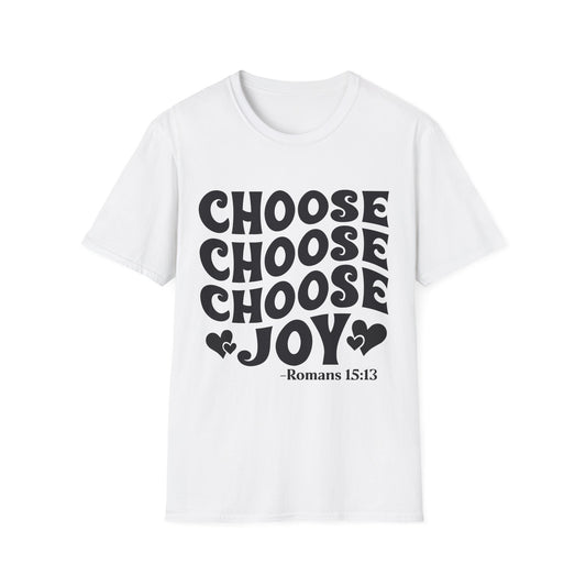 Choose Joy T‑Shirt — Romans 15:13 Inspirational Christian Tee