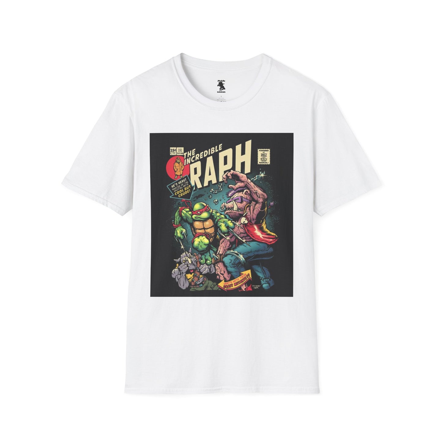 Unisex Softstyle T-Shirt - Retro Comic Raph Design