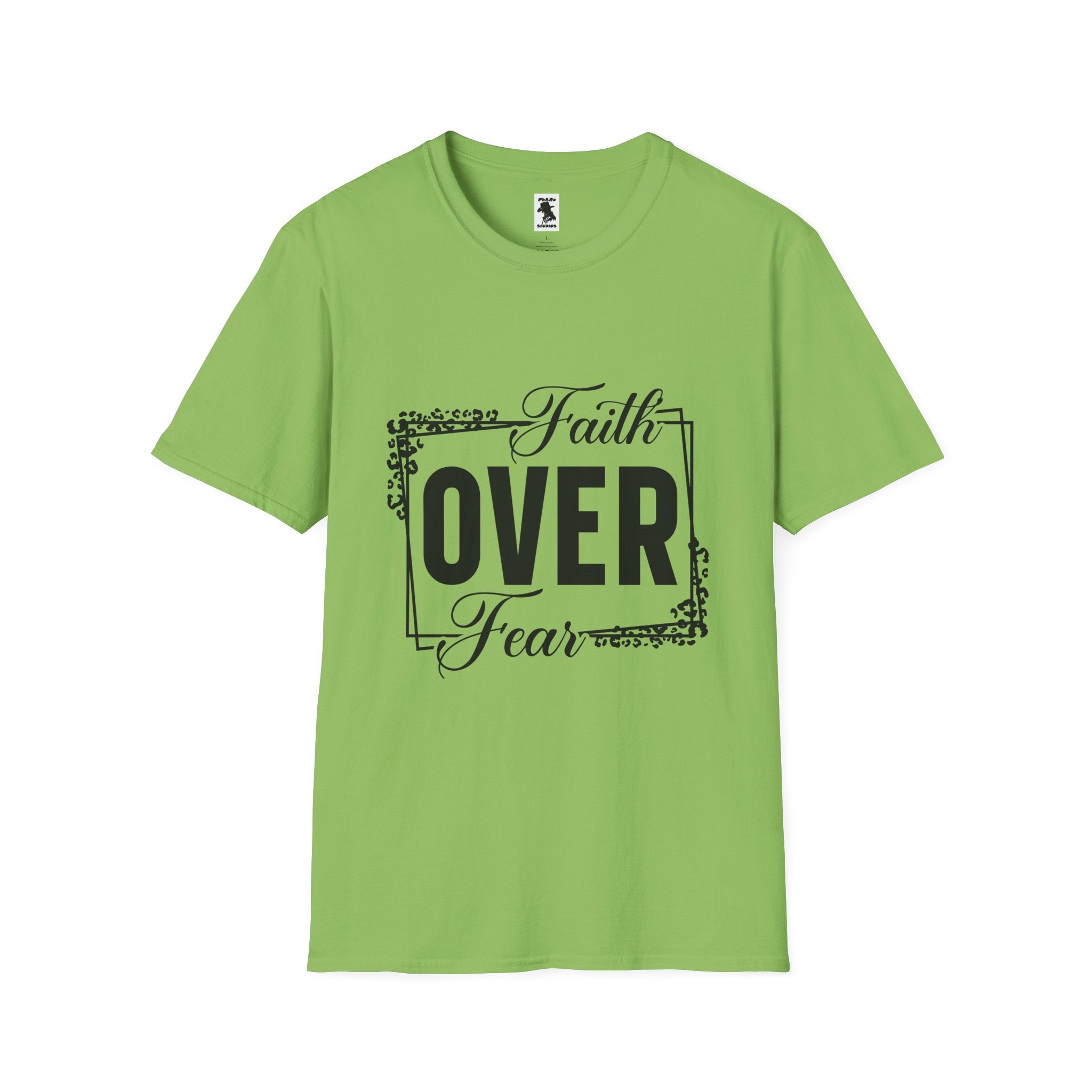 Faith Over Fear Unisex Softstyle T-Shirt - Inspirational Graphic Tee