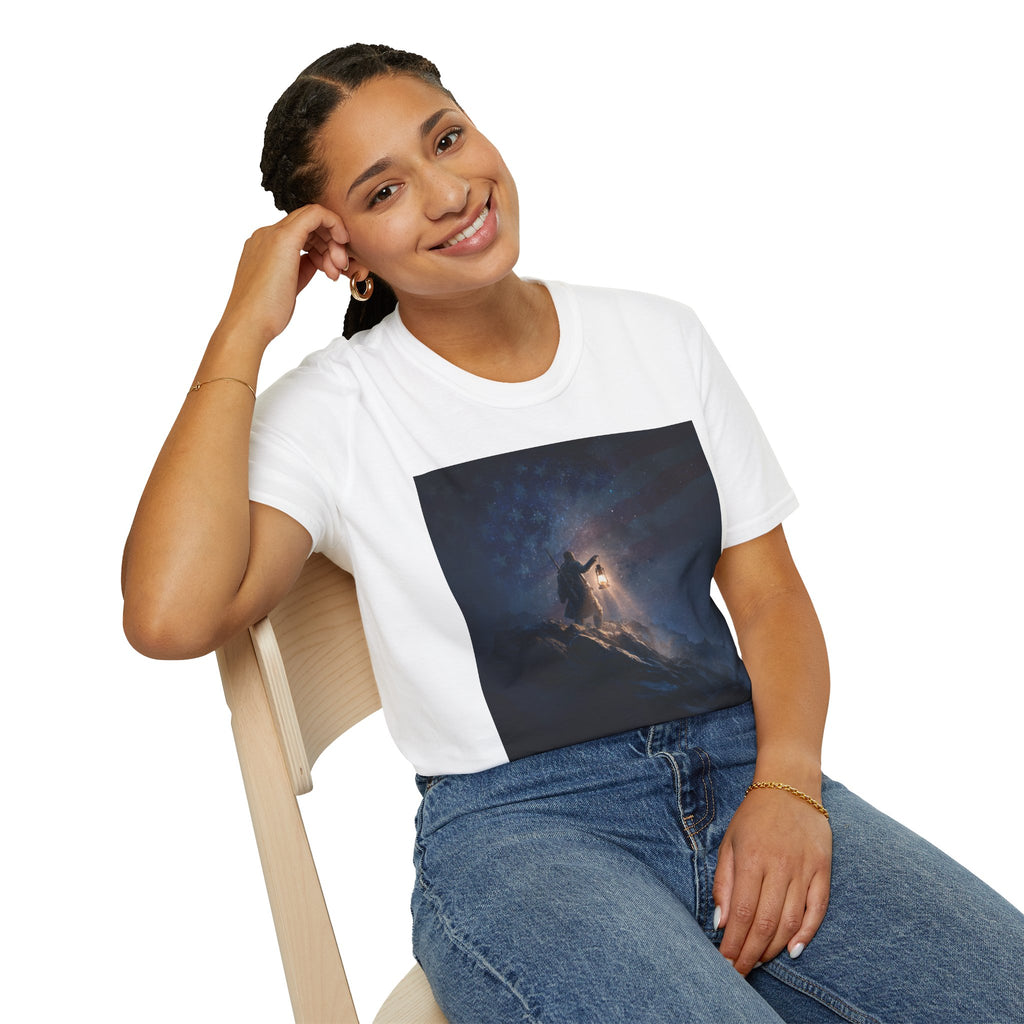 Truth Defenders T-Shirt, Unisex Softstyle Tee, American Pride Shirt, Perfect for Independence Day, Casual Wear, Gift for Nature Lovers