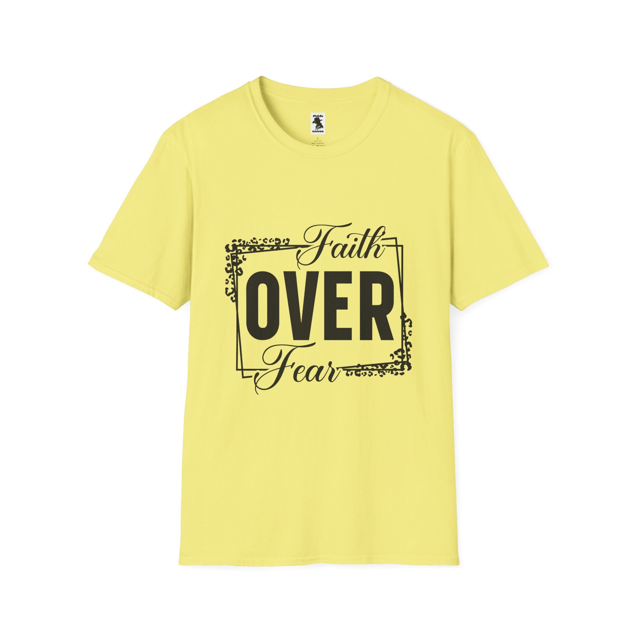 Faith Over Fear Unisex Softstyle T-Shirt - Inspirational Graphic Tee