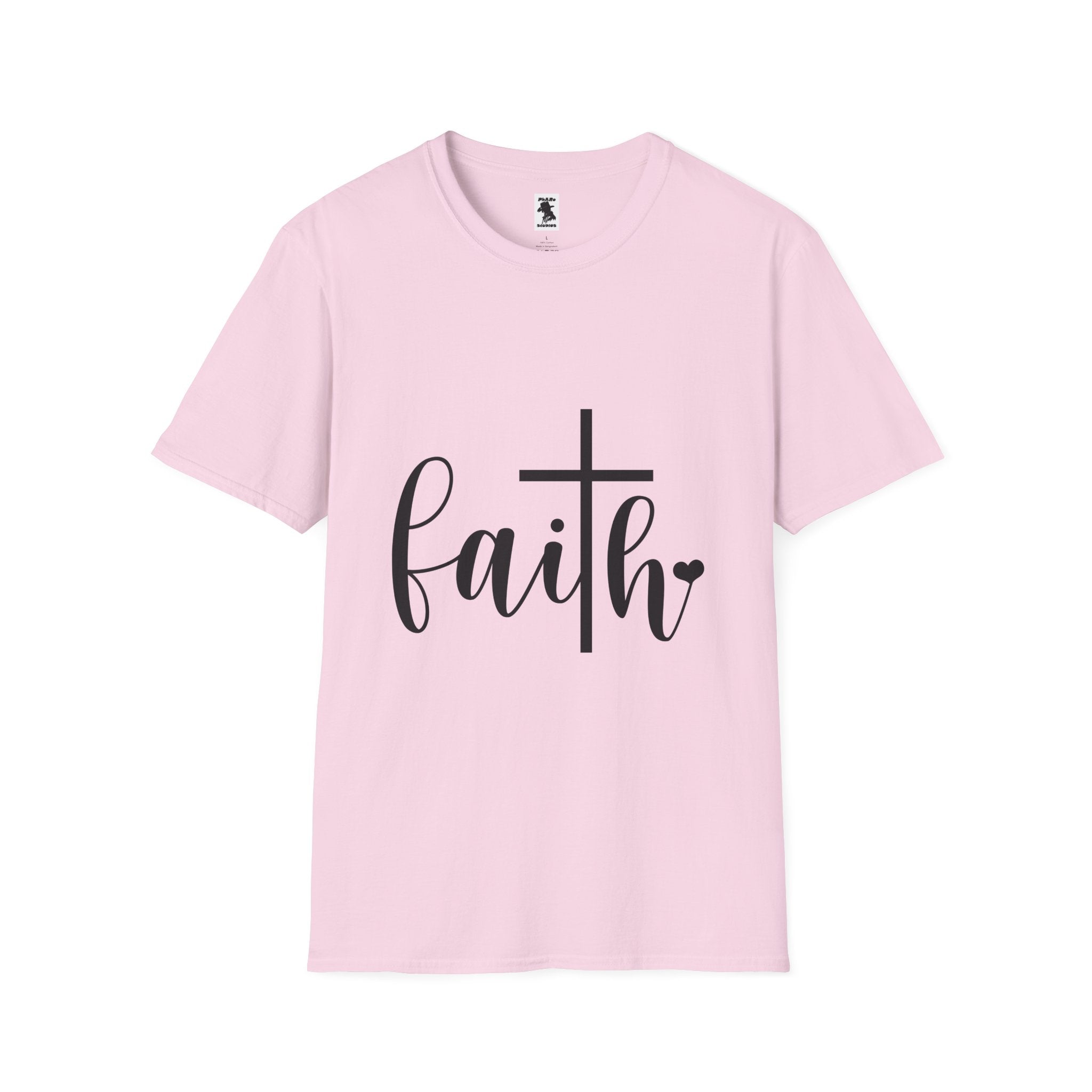Faith Cross Unisex Softstyle T-Shirt | Inspirational Graphic Tee