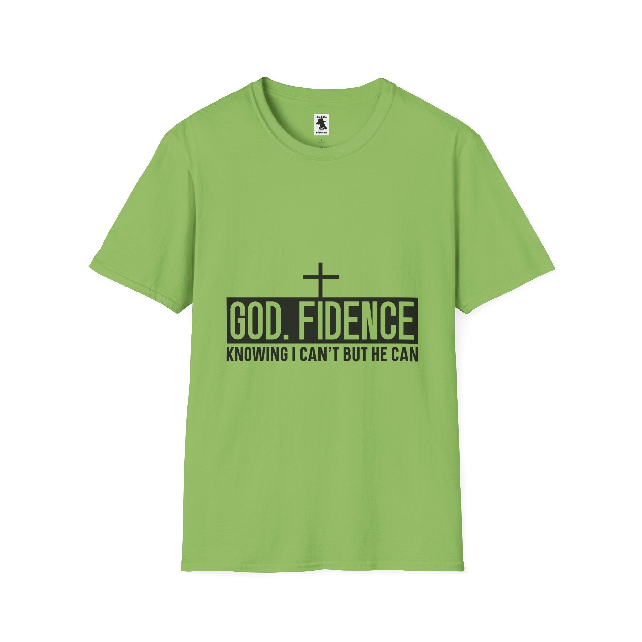 Faith-Inspired Unisex Softstyle T-Shirt - "Godfidence" Motivational Tee