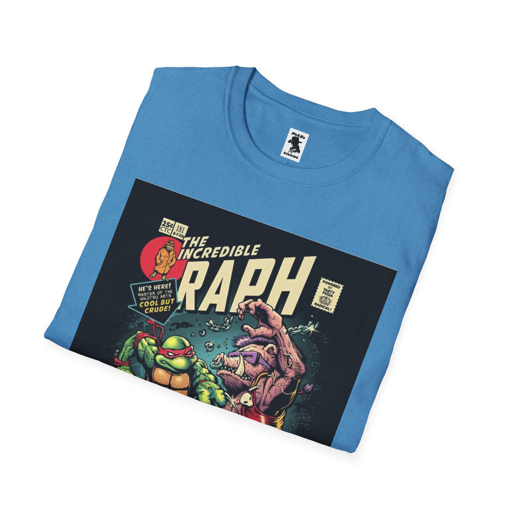 Unisex Softstyle T-Shirt - Retro Comic Raph Design