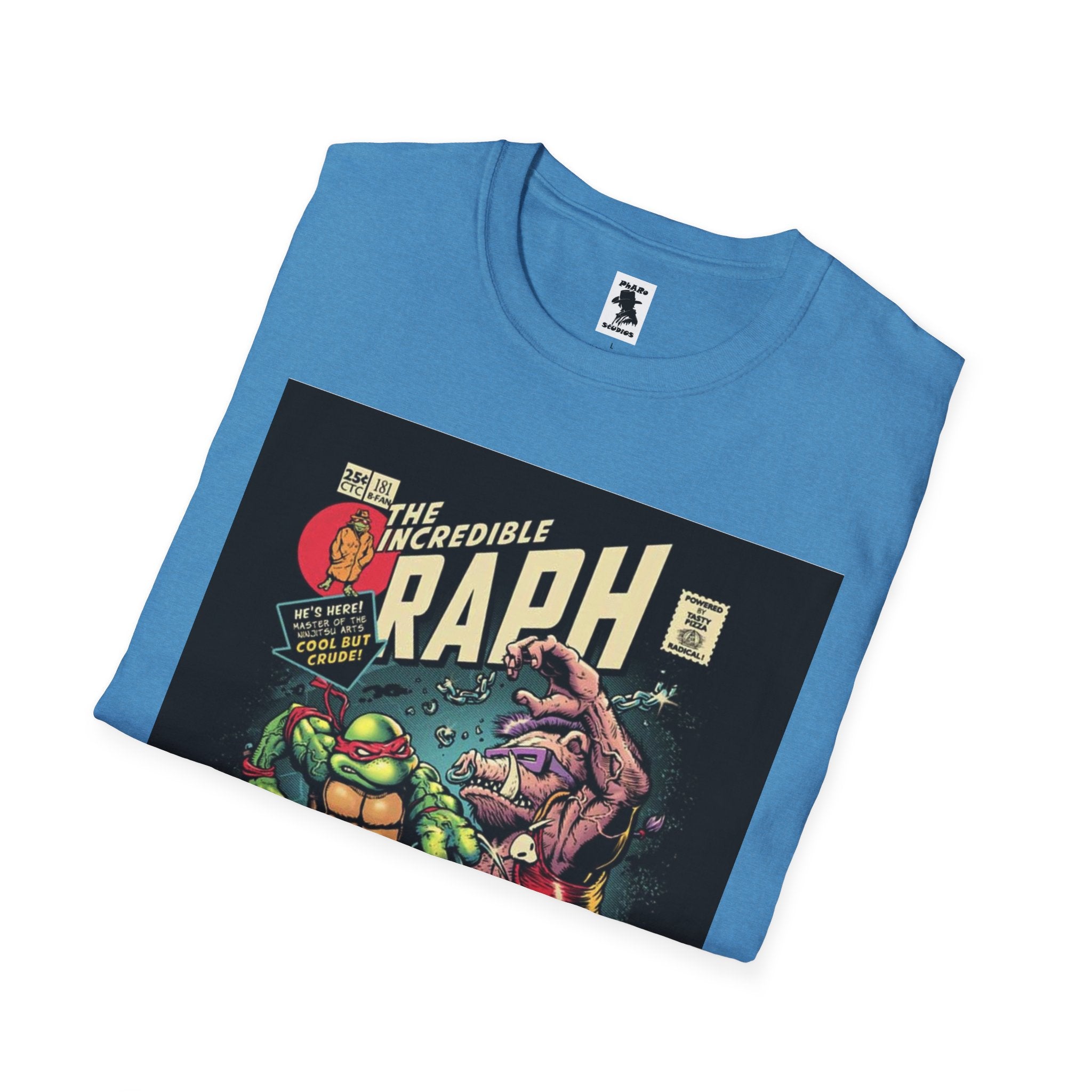 Unisex Softstyle T-Shirt - Retro Comic Raph Design