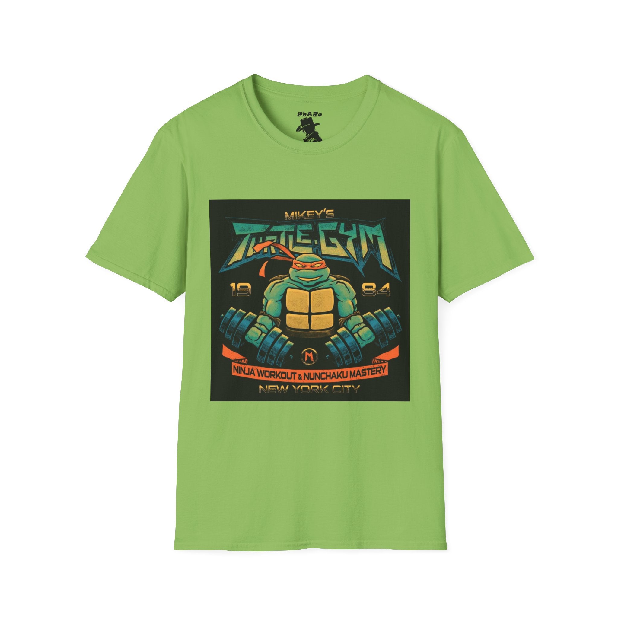 Retro Ninja Gym T-Shirt - Vintage 1984 Workout Design