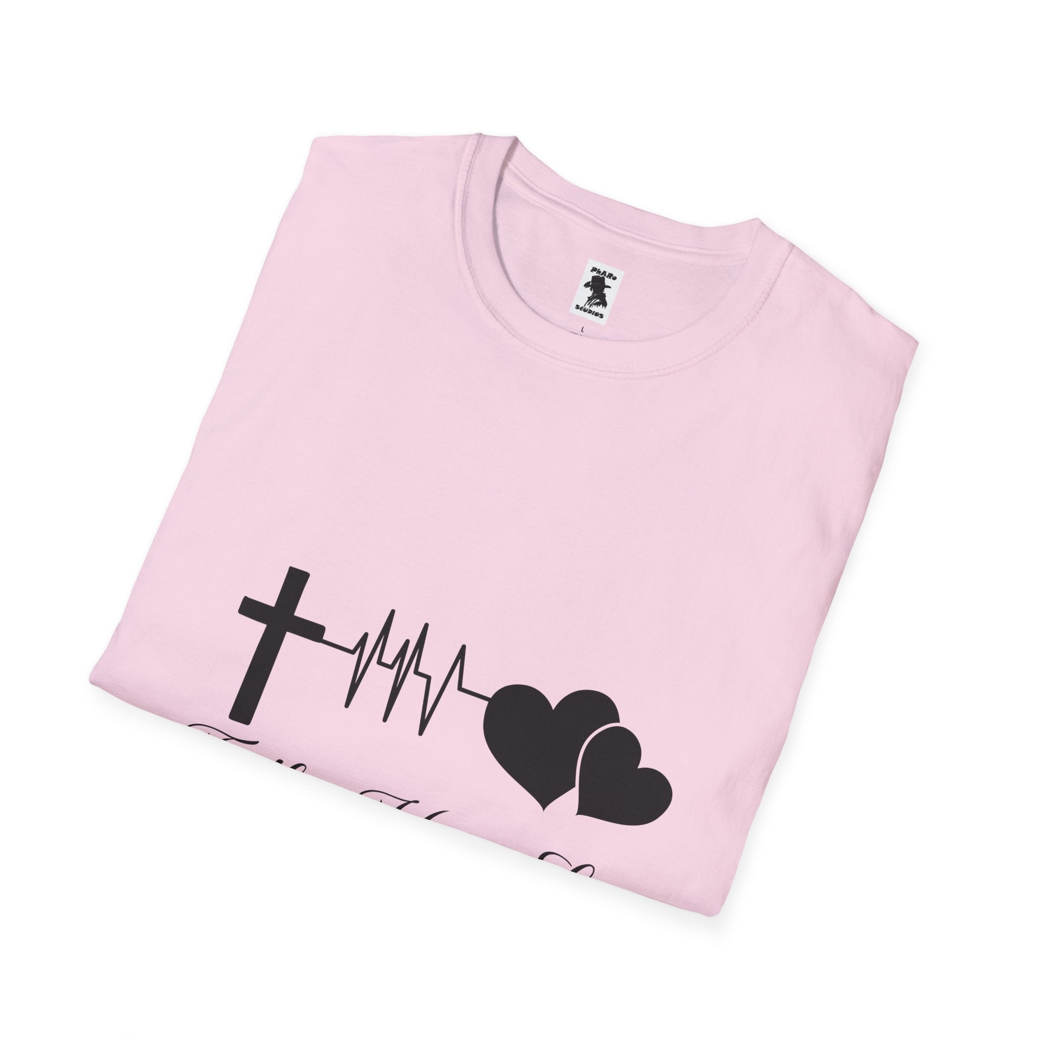 Faith Hope Love Unisex Softstyle T-Shirt - Inspirational Graphic Tee
