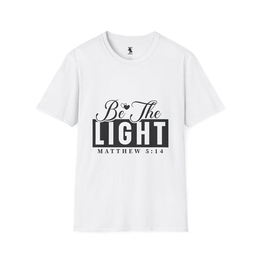 Inspirational Unisex Softstyle T-Shirt - 'Be The Light' Matthew 5:14