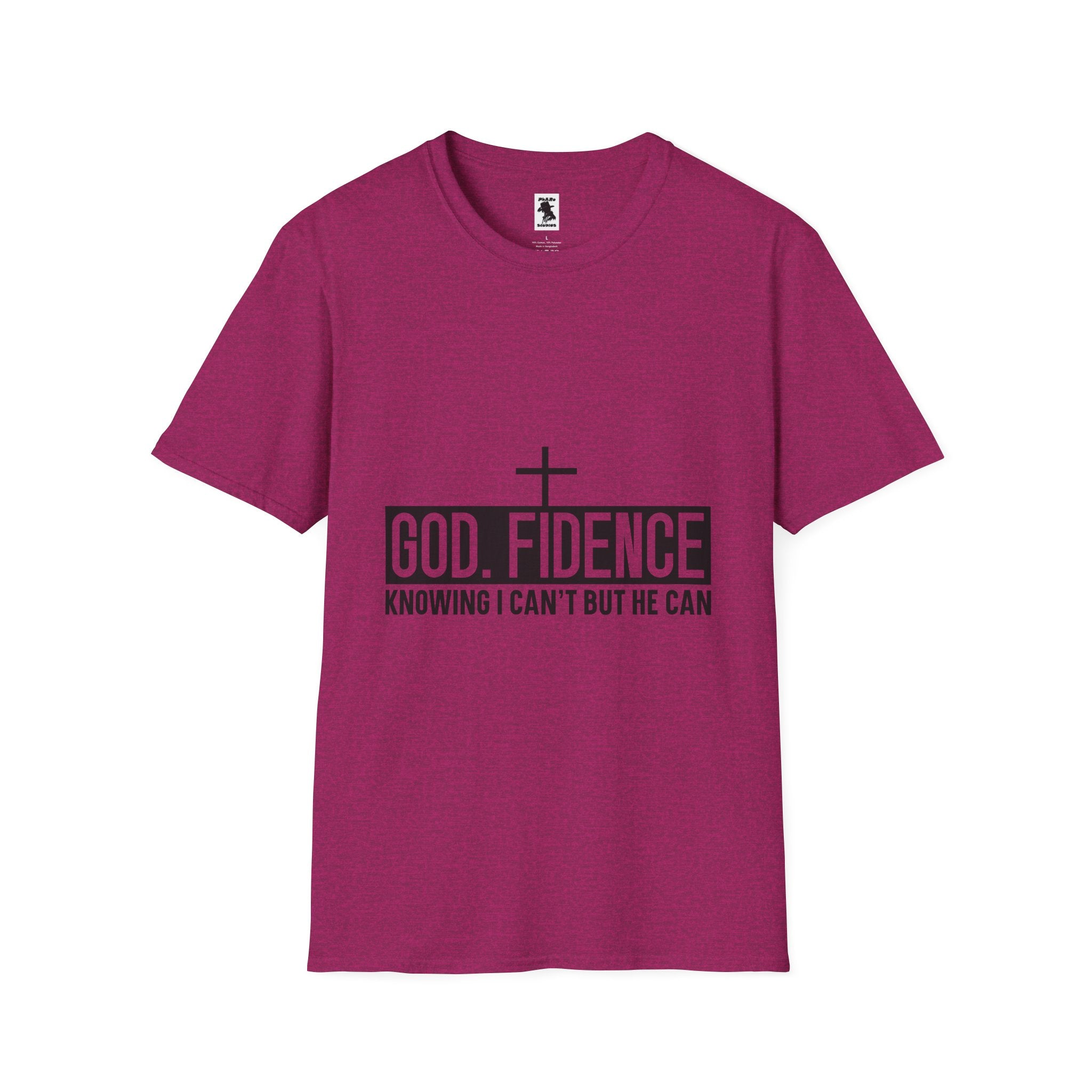 Faith-Inspired Unisex Softstyle T-Shirt - "Godfidence" Motivational Tee