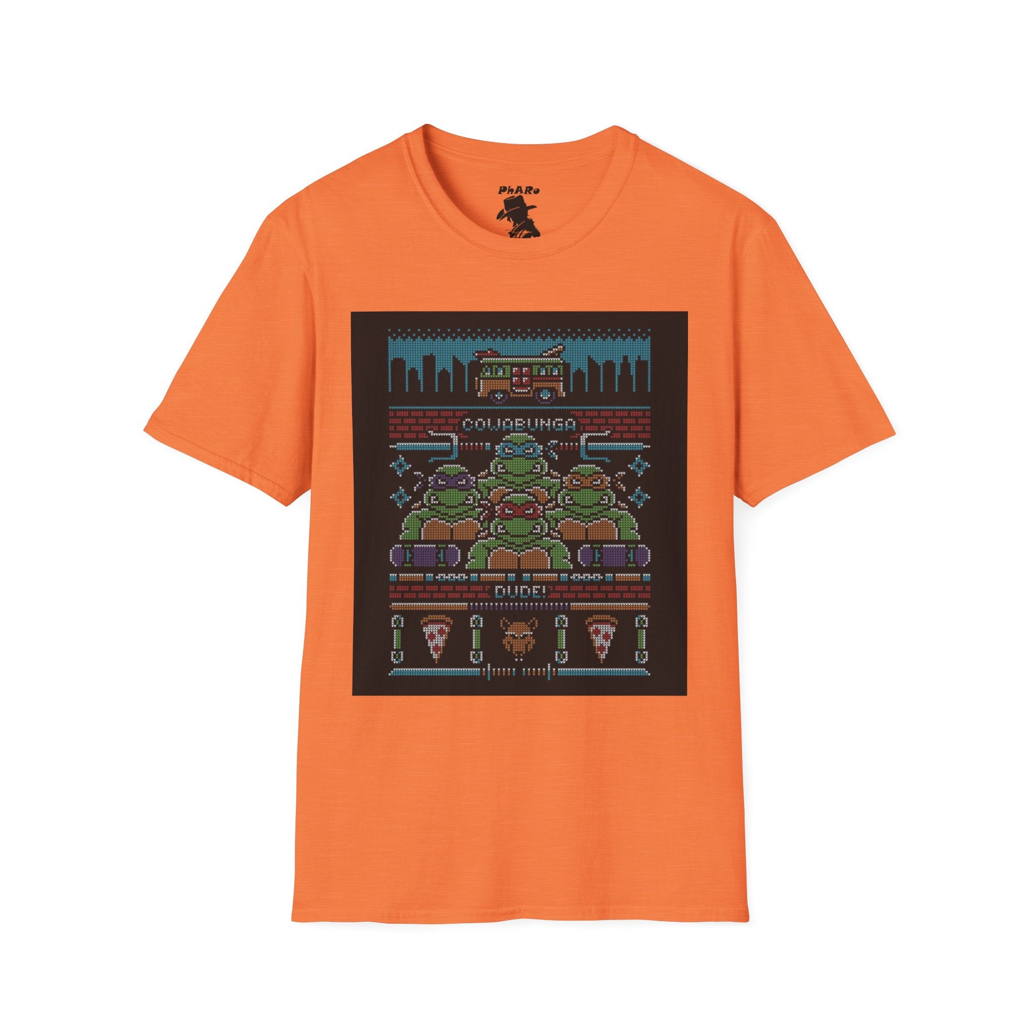 Retro Gaming T-Shirt - Nostalgic Pizza Party Design