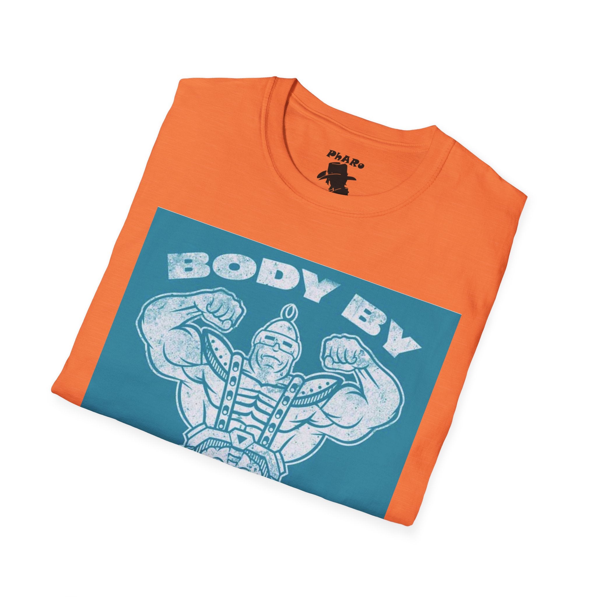 Body By Krang Unisex Softstyle T-Shirt - Vintage Fitness Tee