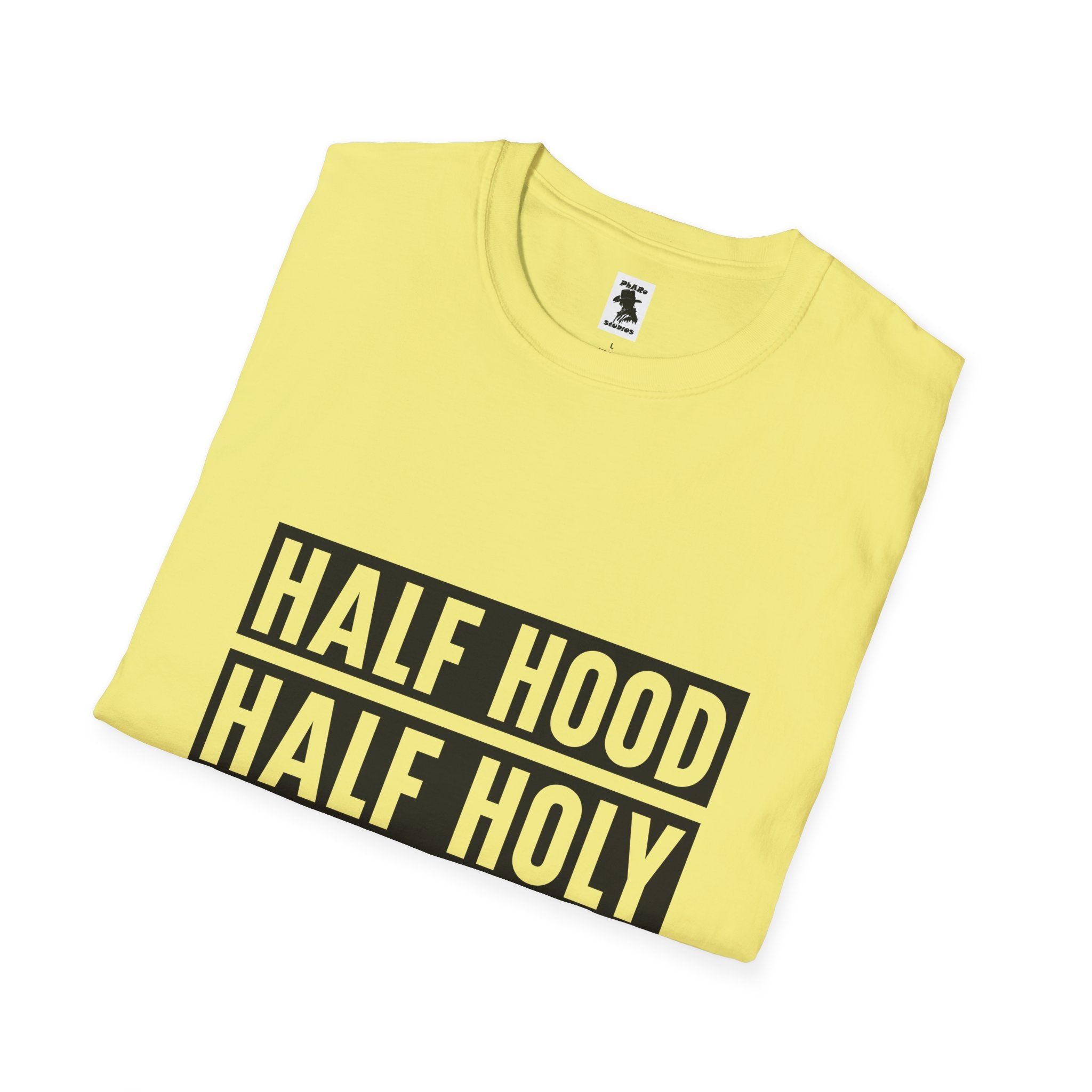 Half Hood Half Holy Unisex Softstyle T-Shirt - Pray with Me Graphic Tee