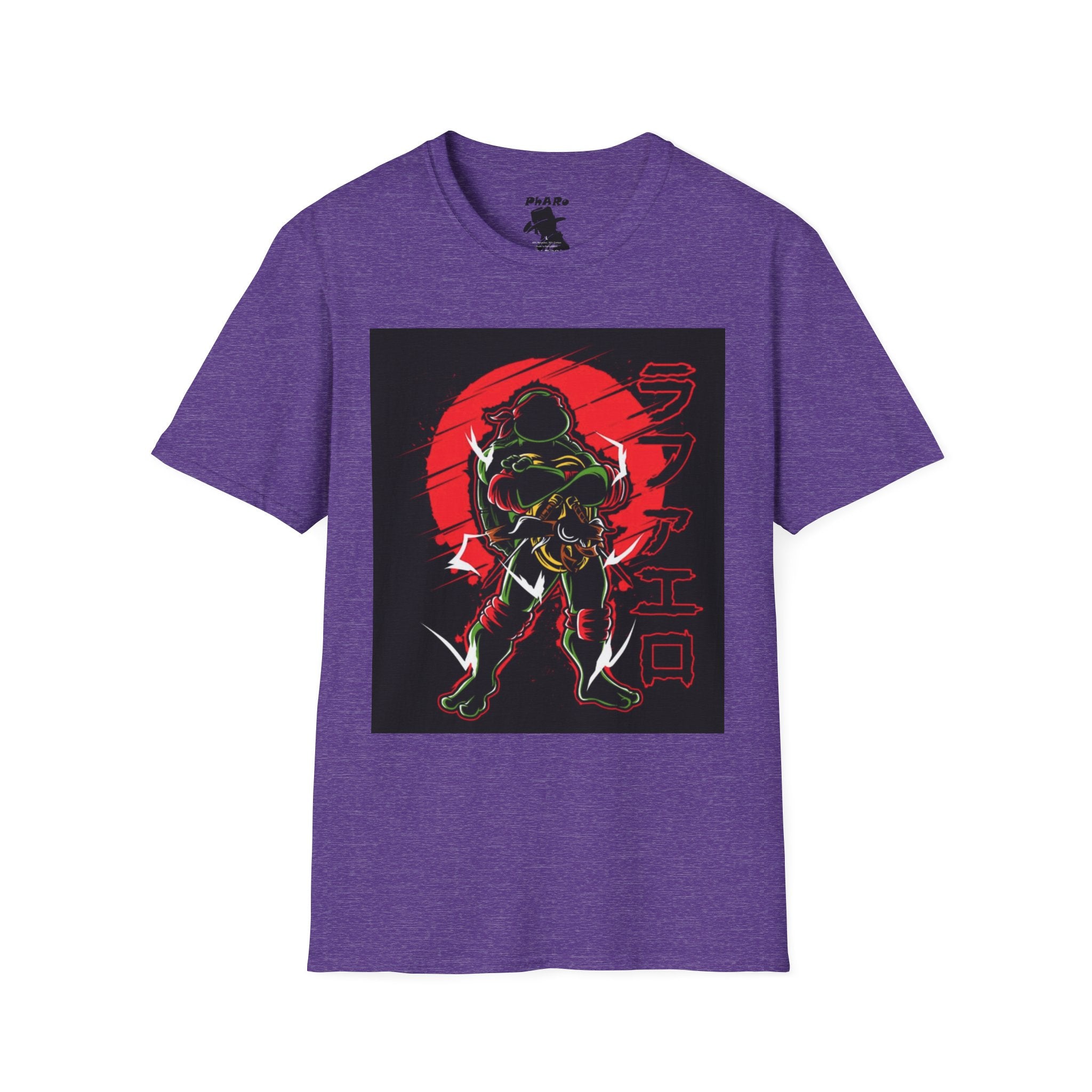 Unisex Softstyle Graphic T-Shirt - Retro Raph Ninja Design