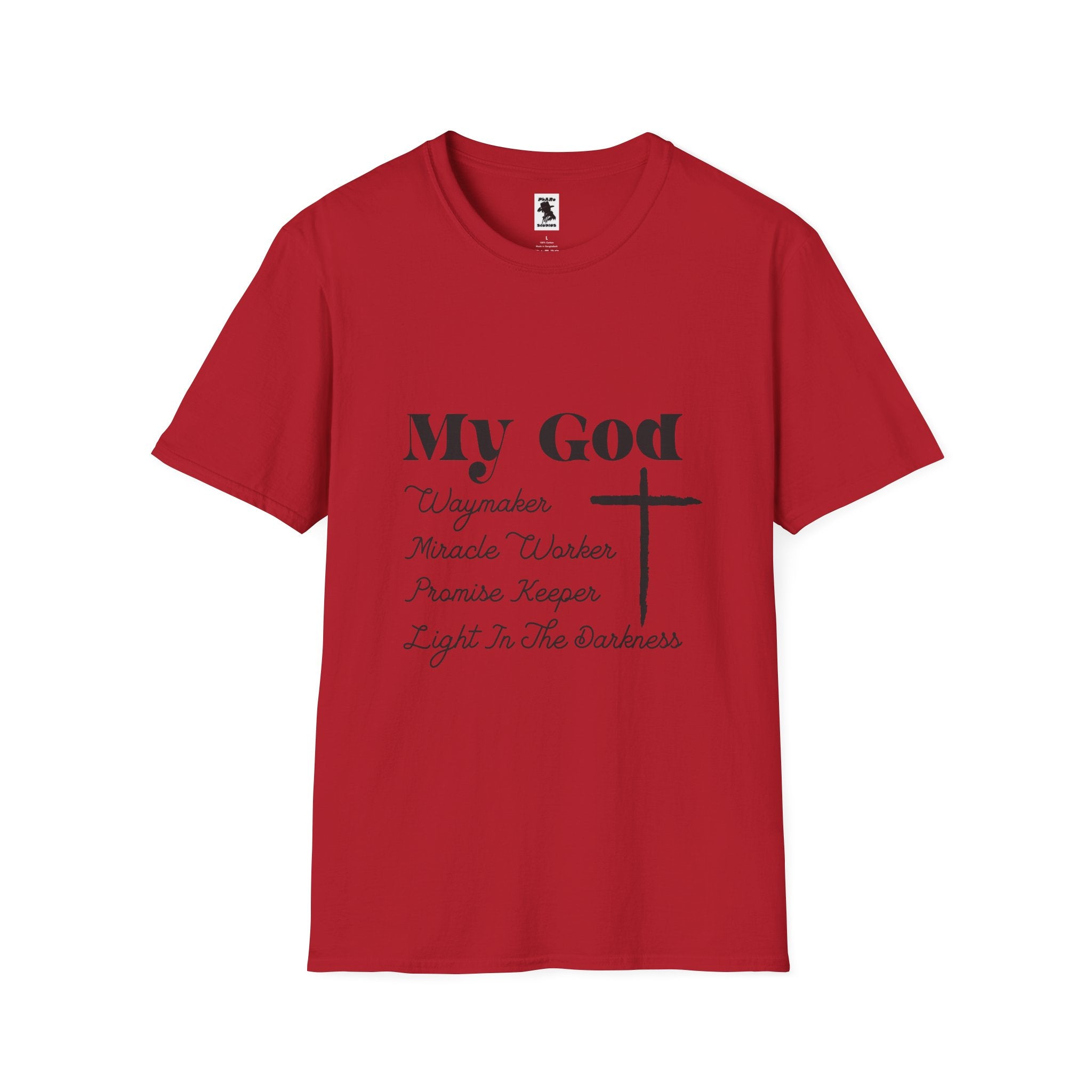 Inspirational Christian T-Shirt - My God Waymaker, Miracle Worker, Promise Keeper