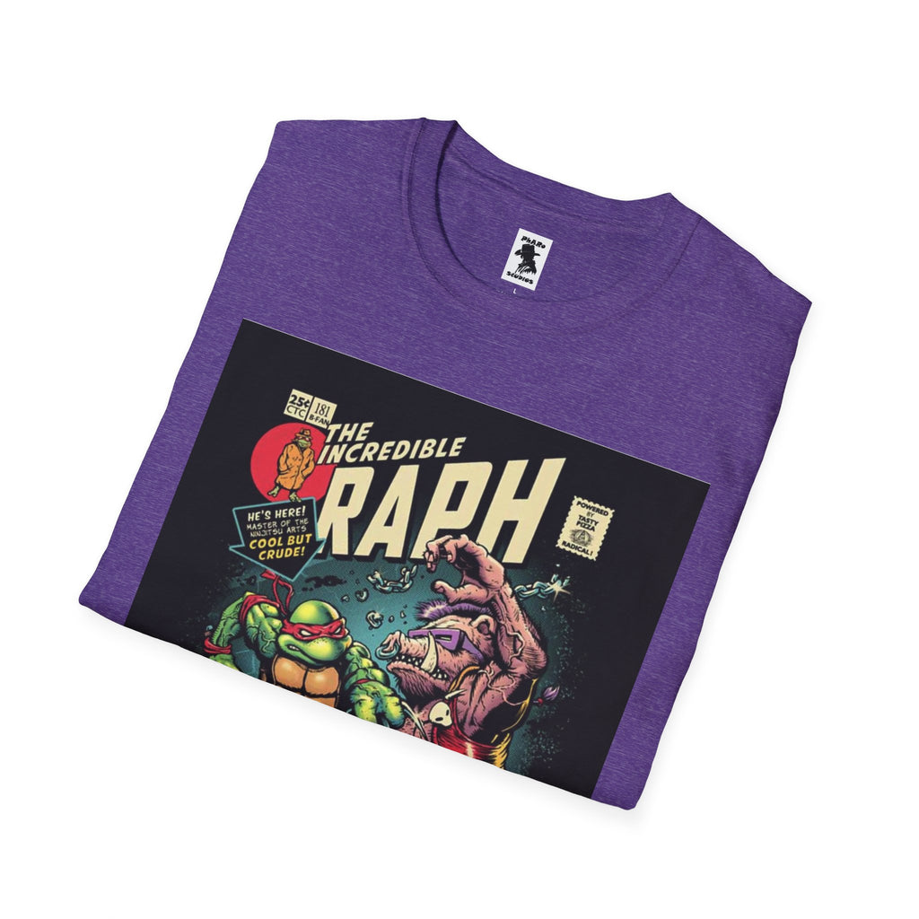 Unisex Softstyle T-Shirt - Retro Comic Raph Design