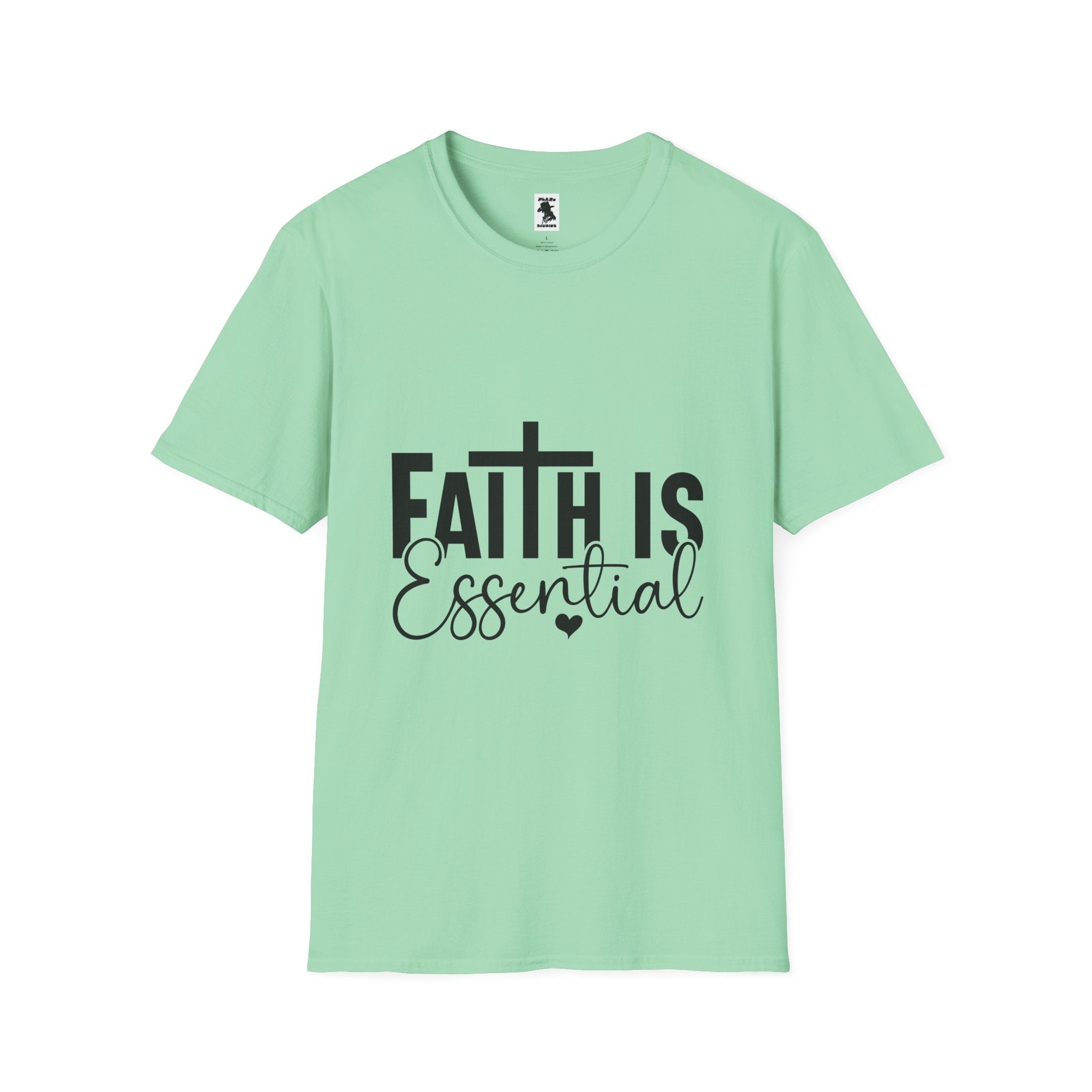 Faith is Essential Unisex Softstyle T-Shirt | Inspirational Tee for Everyday Wear