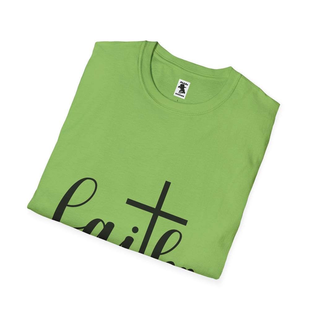 Faith Cross Unisex Softstyle T-Shirt | Inspirational Graphic Tee