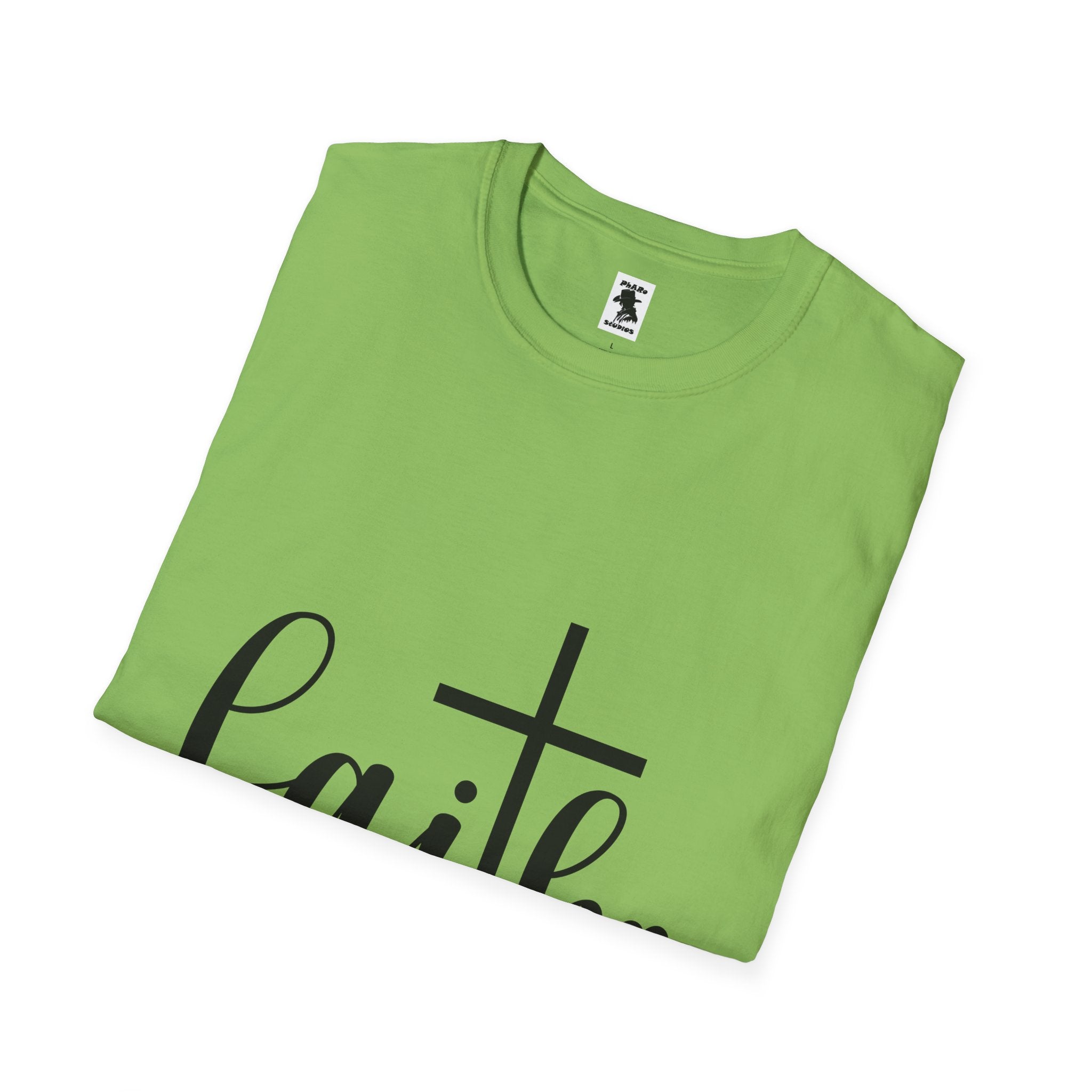 Faith Cross Unisex Softstyle T-Shirt | Inspirational Graphic Tee