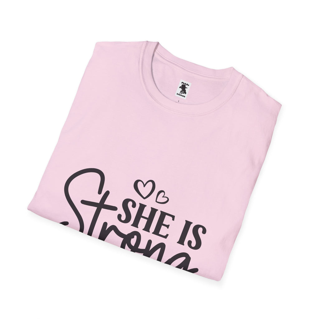 She Is Strong Proverbs 31:25 Unisex Softstyle T-Shirt