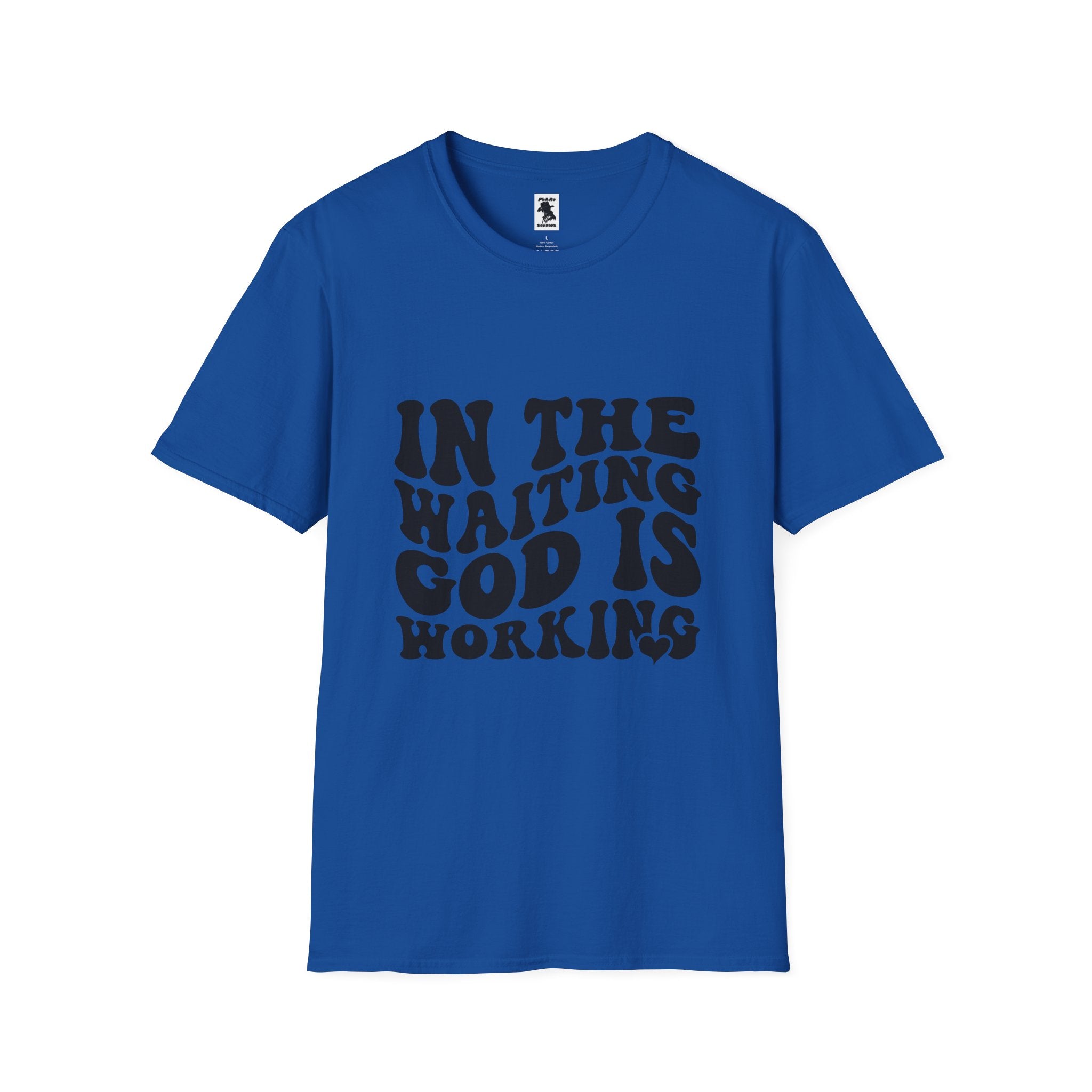 Inspirational Workout Unisex T-Shirt - 'In the Waiting God is Working'