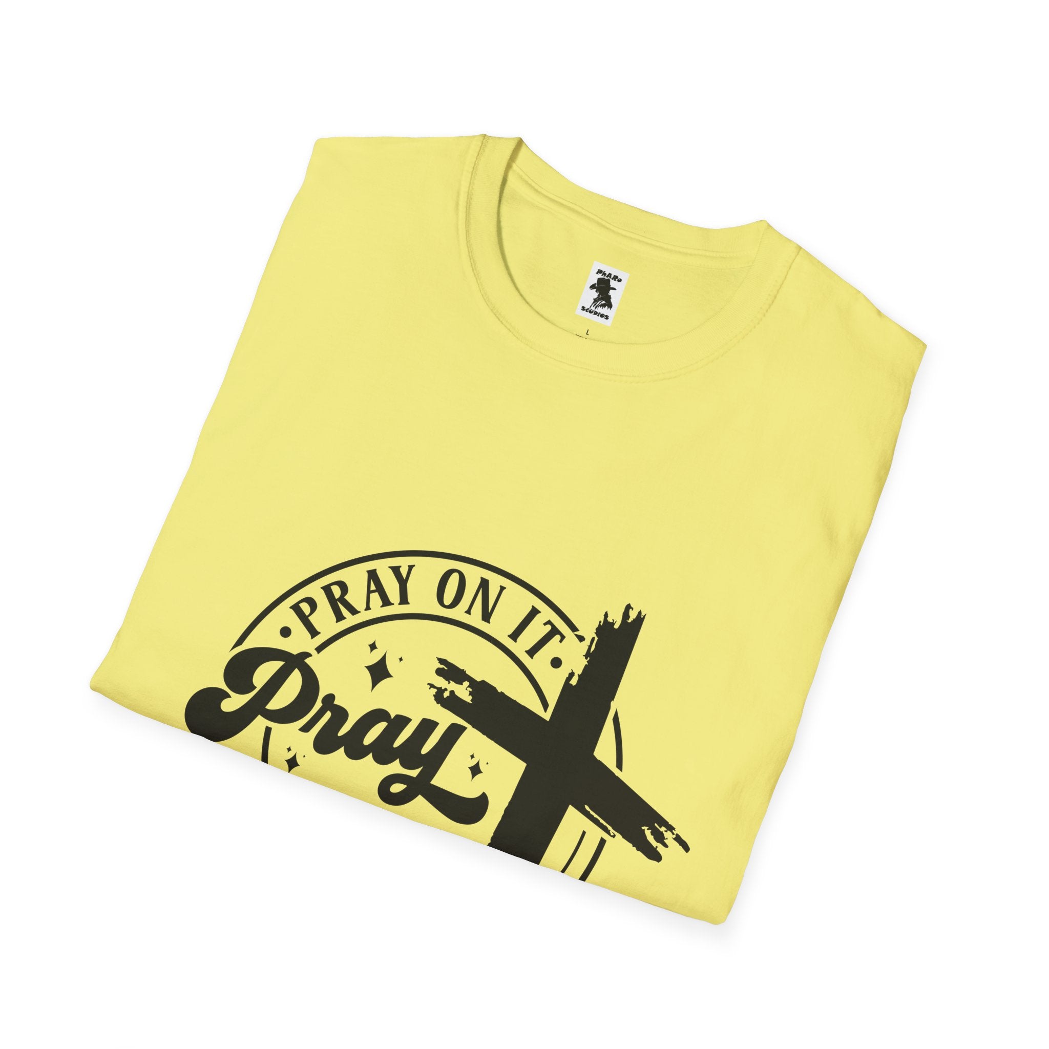 Inspirational Unisex Softstyle T-Shirt - "Pray On It, Pray Through It"