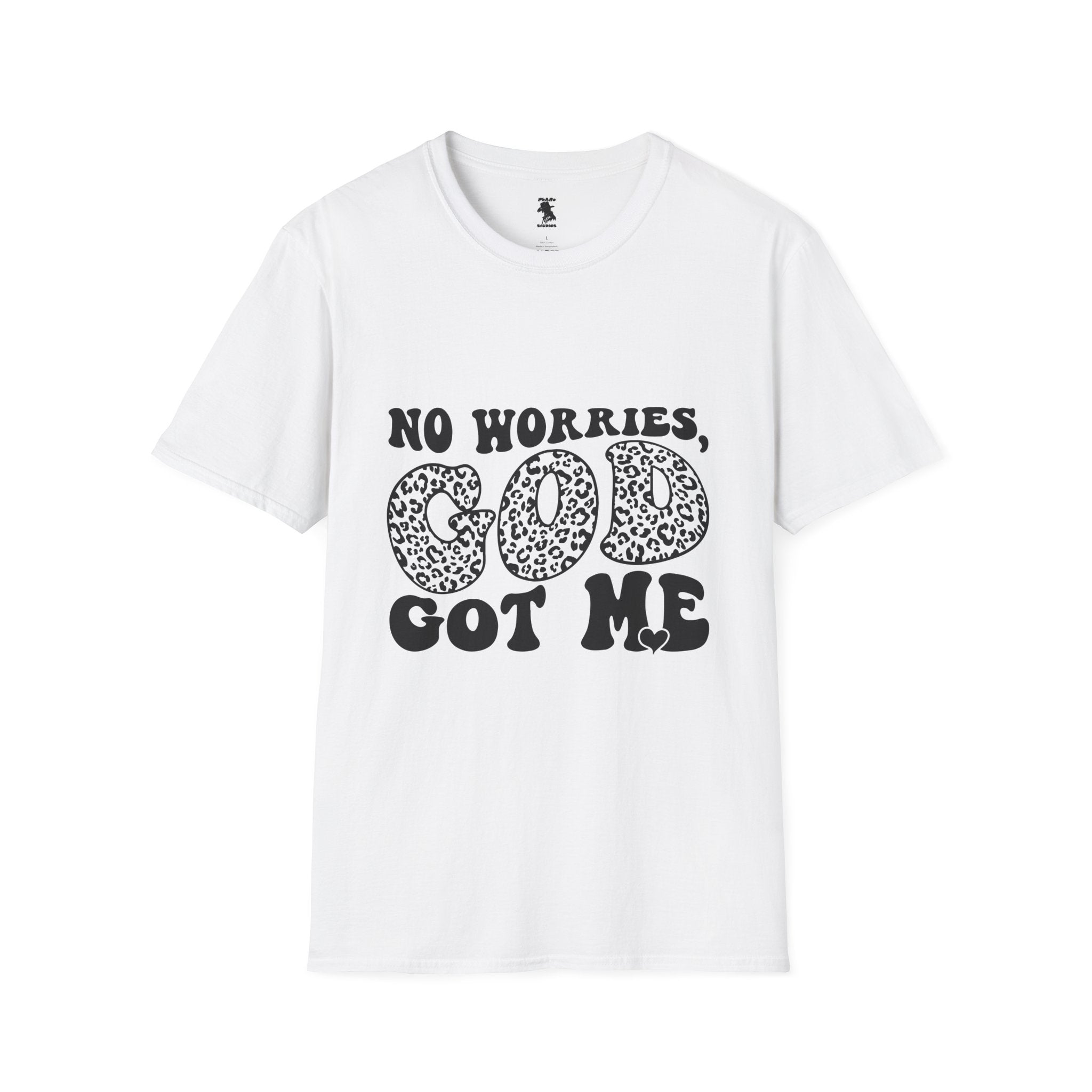 Inspirational Unisex Softstyle T-Shirt | "No Worries, God Got Me"