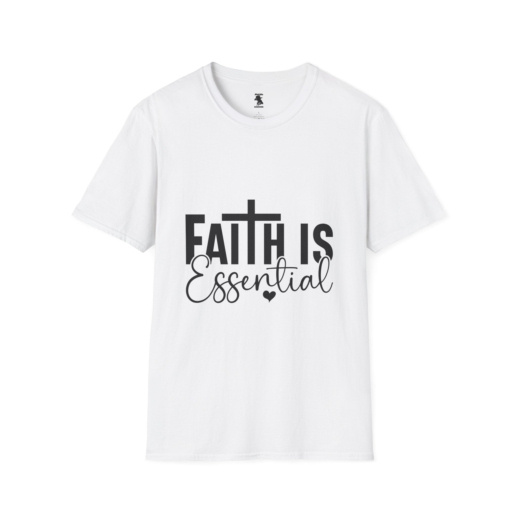 Faith is Essential Unisex Softstyle T-Shirt | Inspirational Tee for Everyday Wear