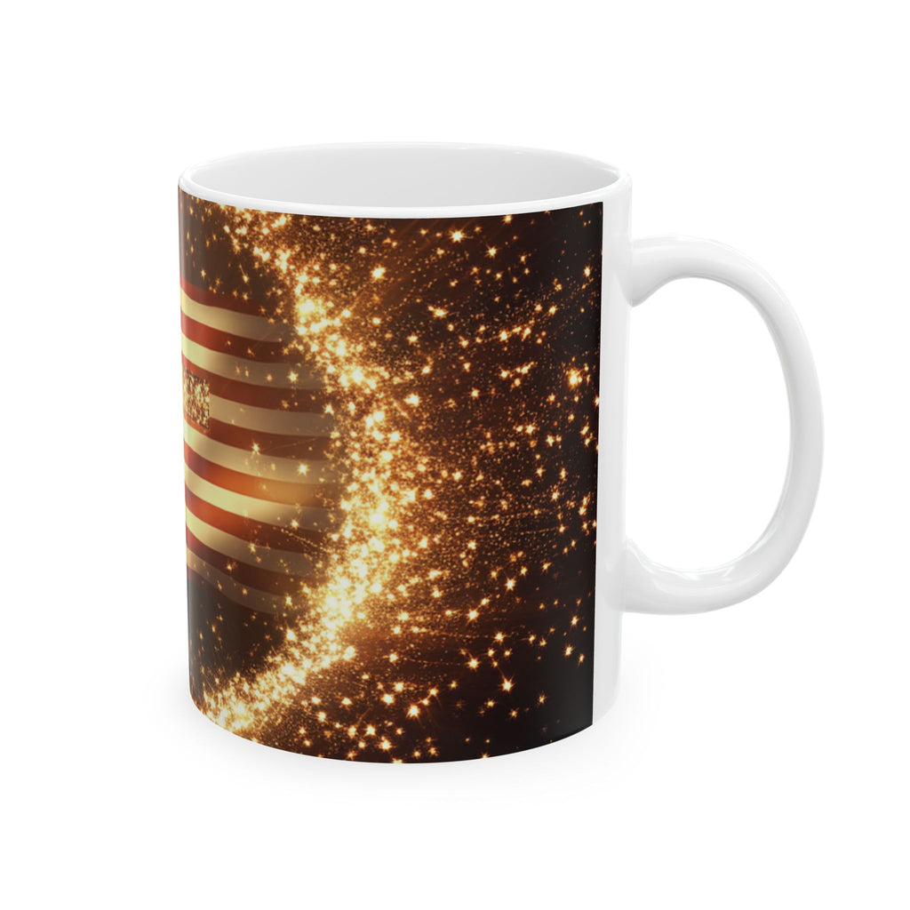 Founders Circle Ceramic Mug | Inspirational Coffee Cup | USA Flag Design | Perfect for Holidays, Gifts, and Everyday Use