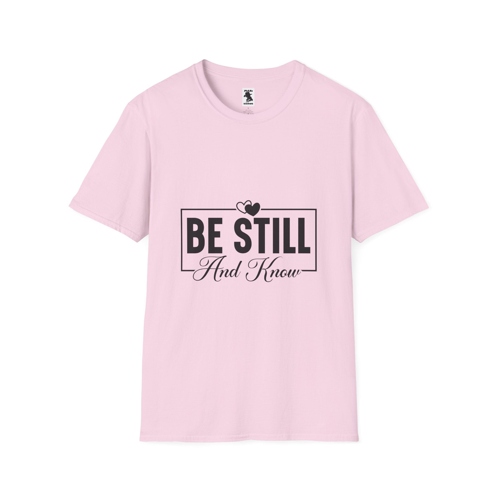 Be Still And Know Unisex Softstyle T-Shirt – Inspirational Everyday Wear