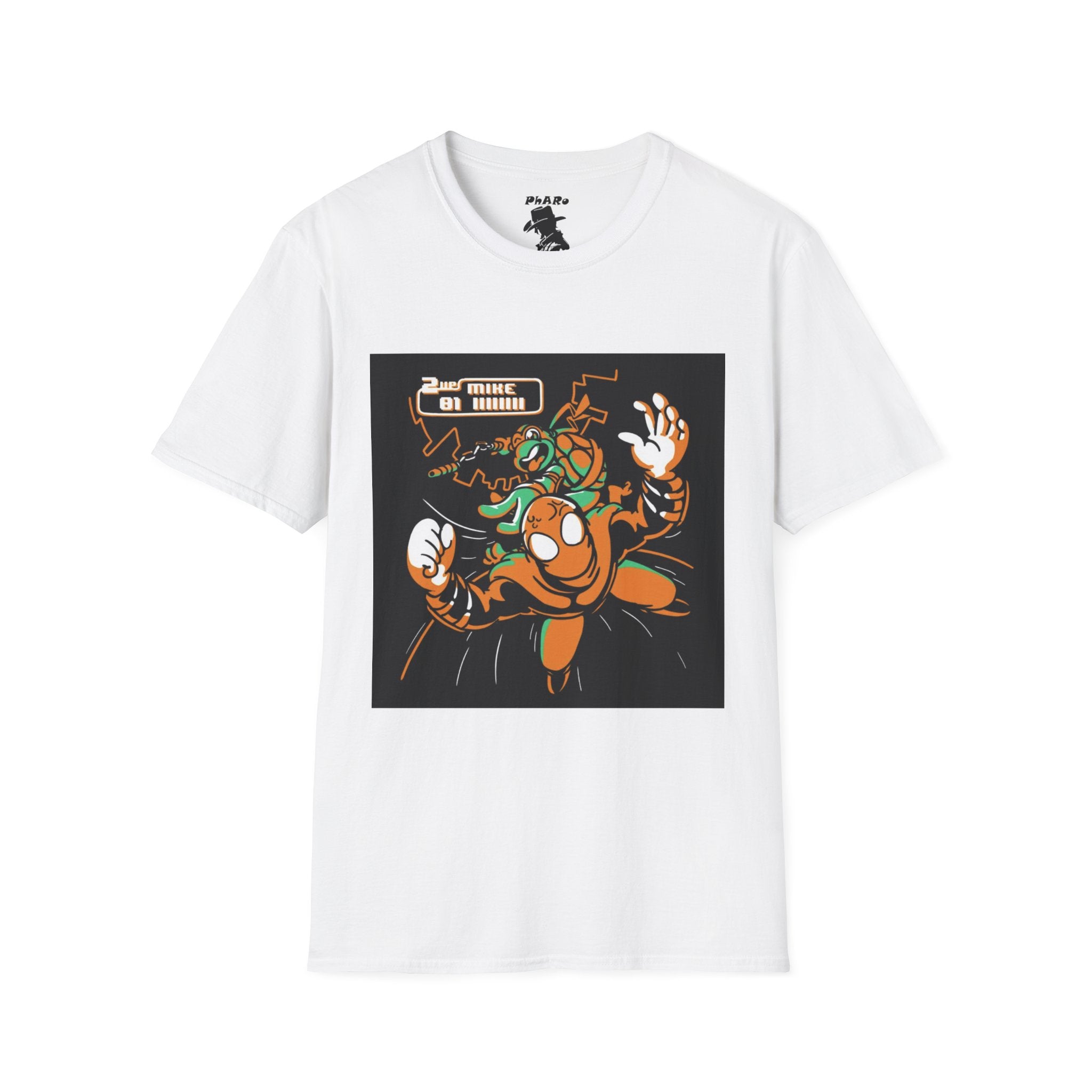 Unisex Softstyle T-Shirt - Vibrant TMNT Arcade Design