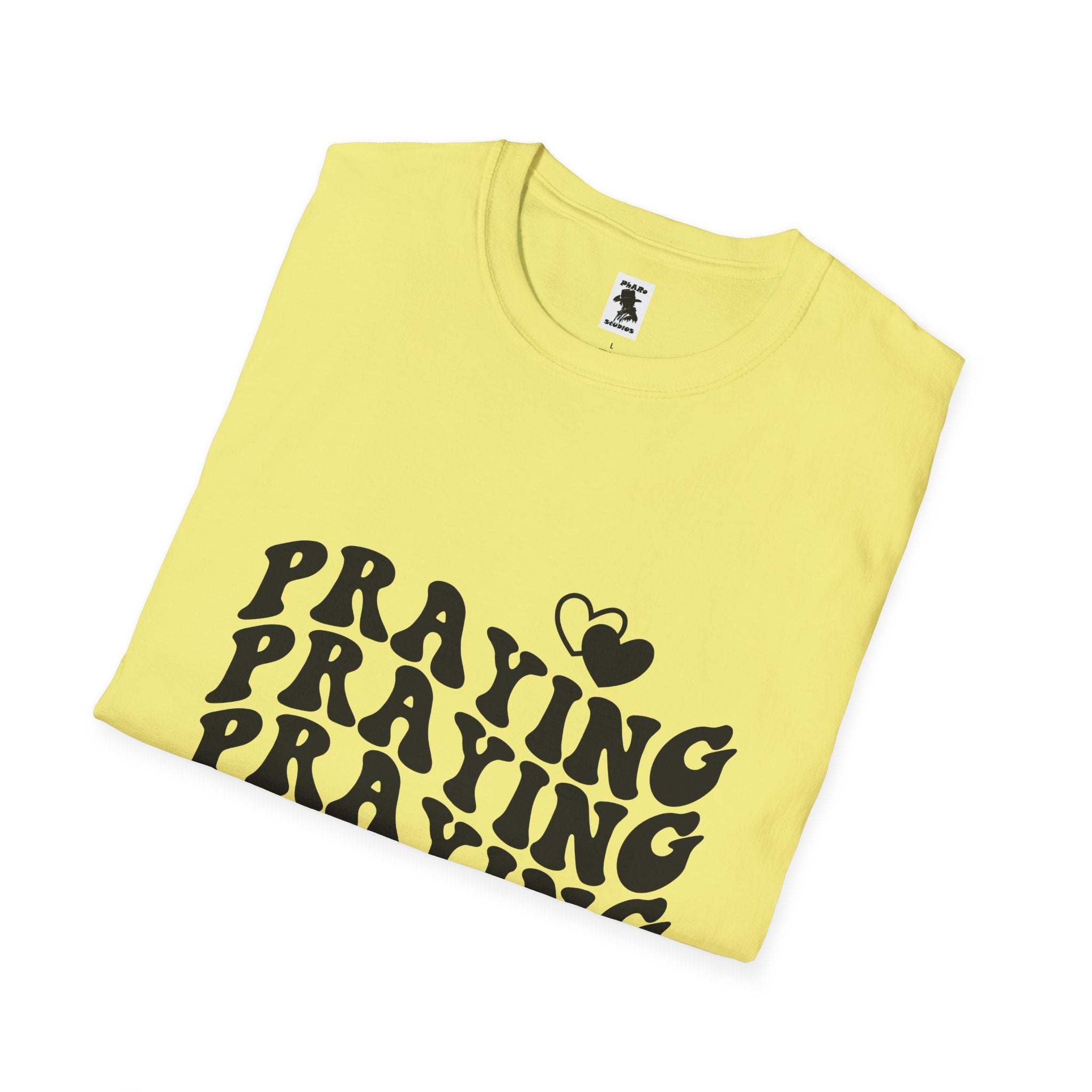 Praying Mama Unisex Softstyle T-Shirt - Inspirational, Comfortable Tee for Moms