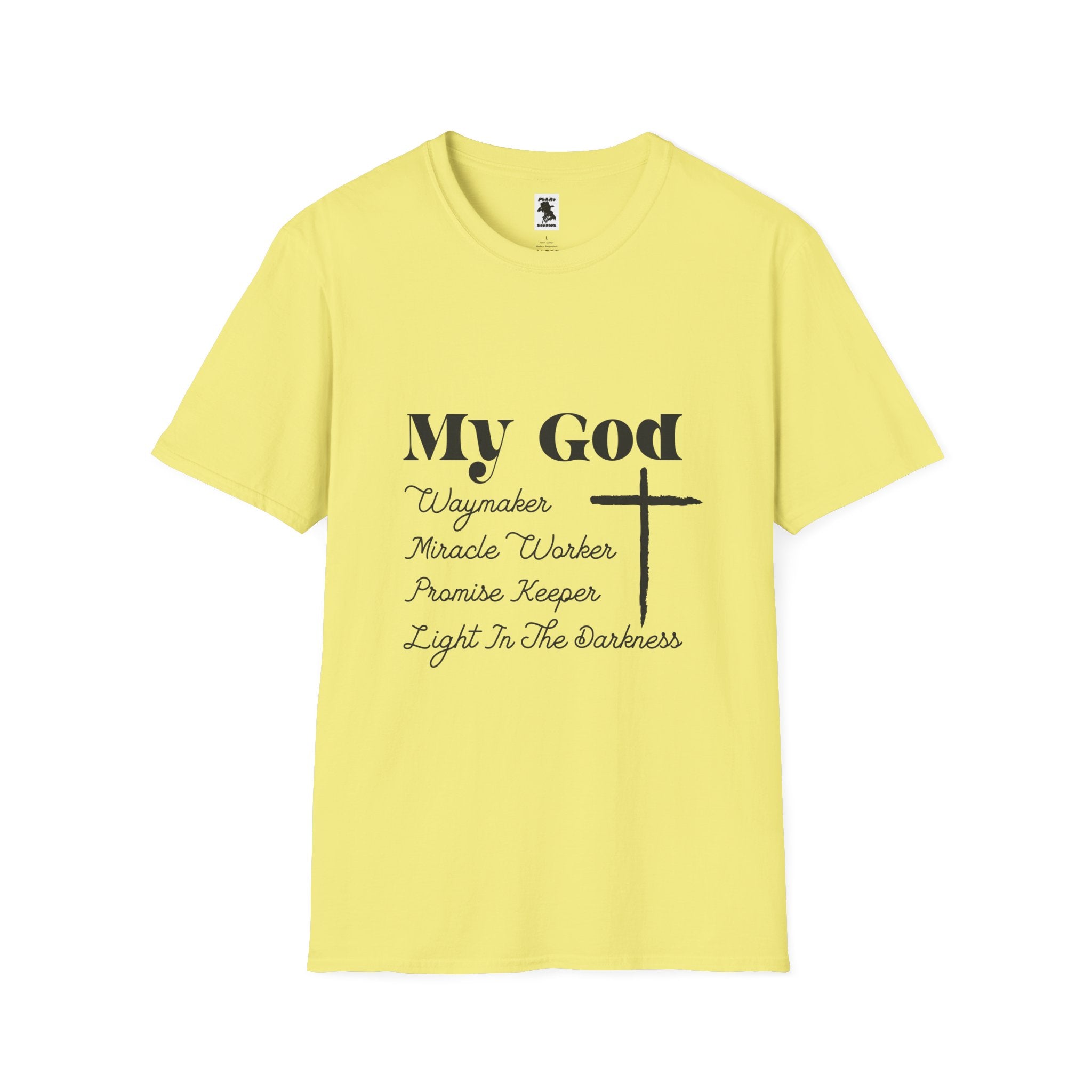 Inspirational Christian T-Shirt - My God Waymaker, Miracle Worker, Promise Keeper