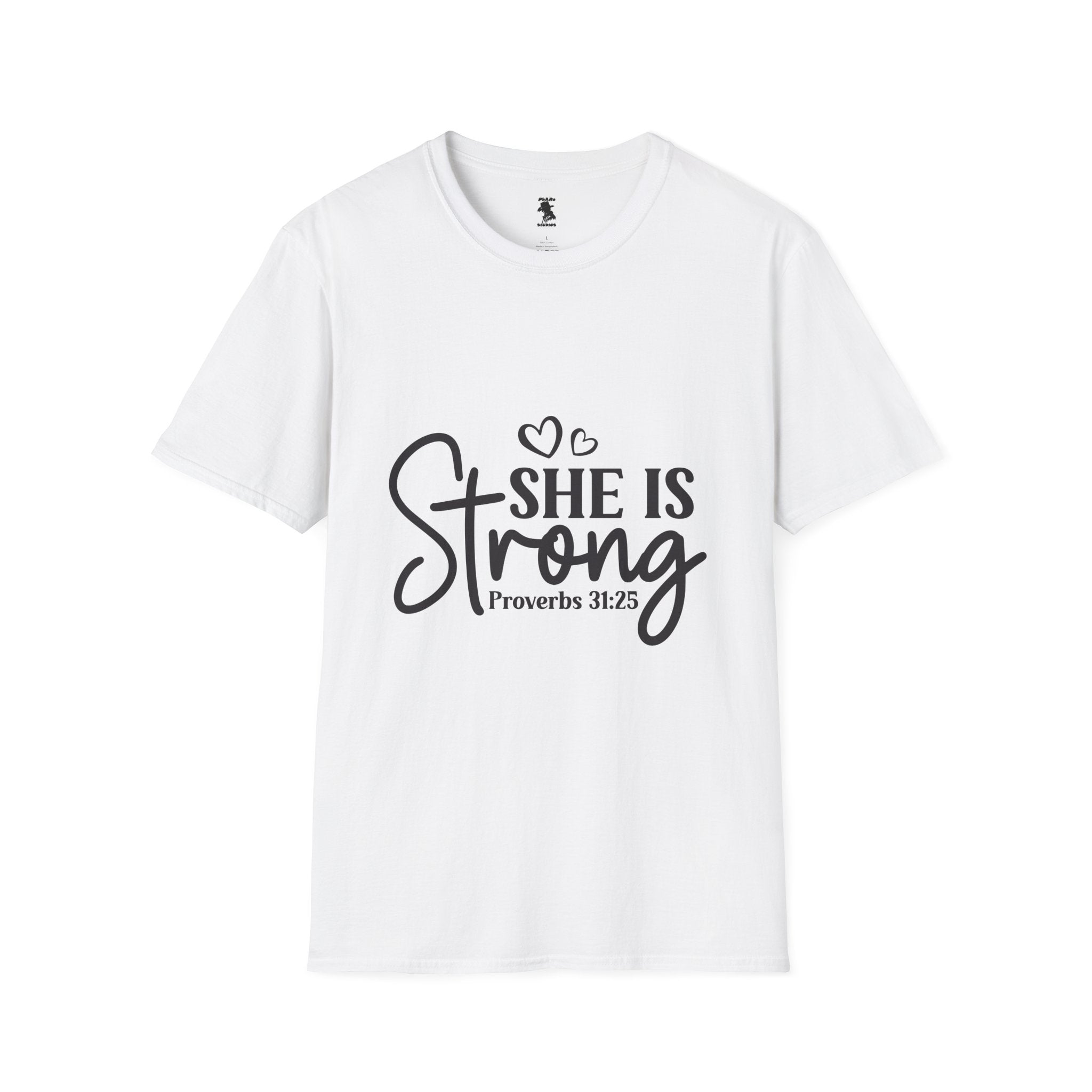 She Is Strong Proverbs 31:25 Unisex Softstyle T-Shirt
