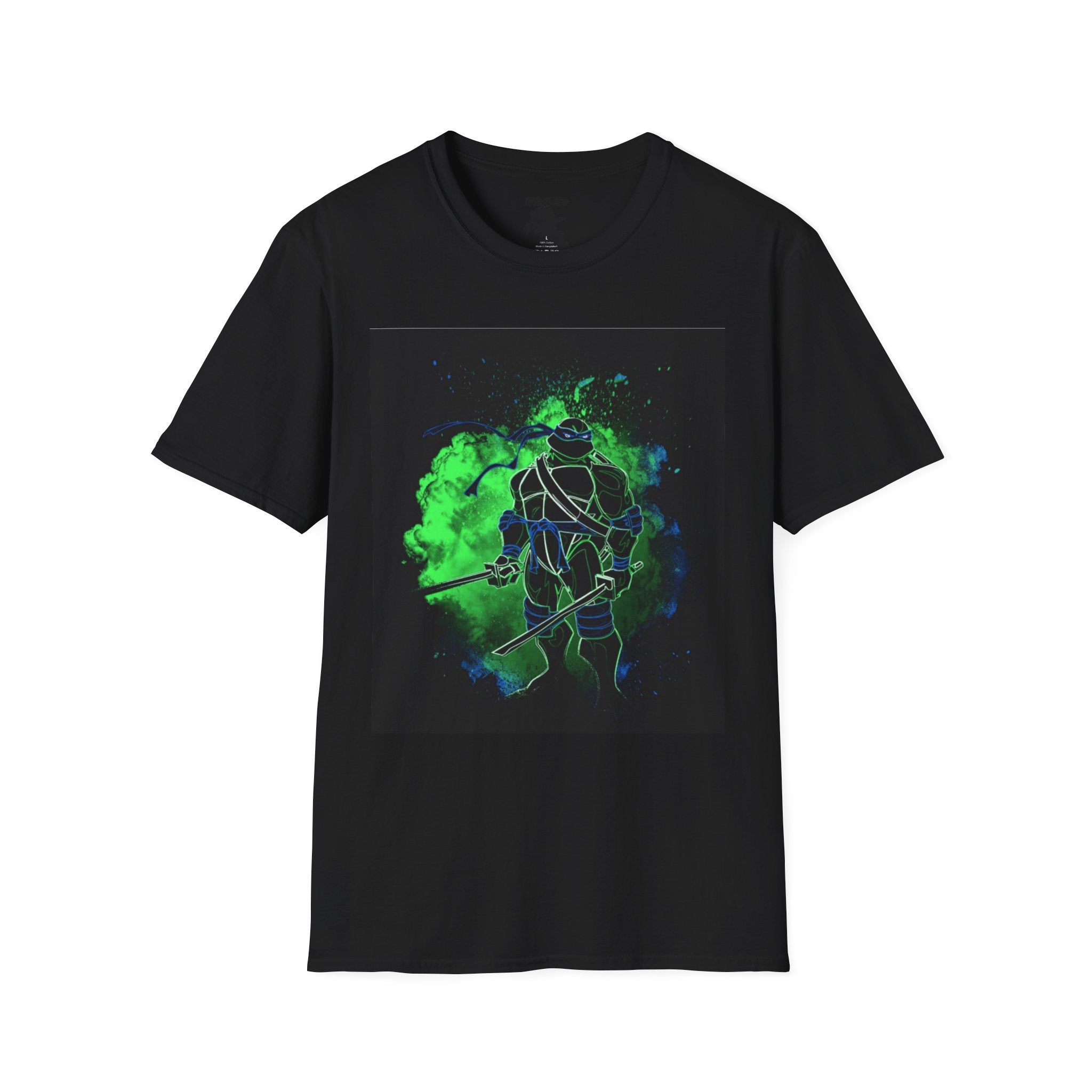 Unisex Softstyle T-Shirt - Neon Ninja Graphic Tee for Fans