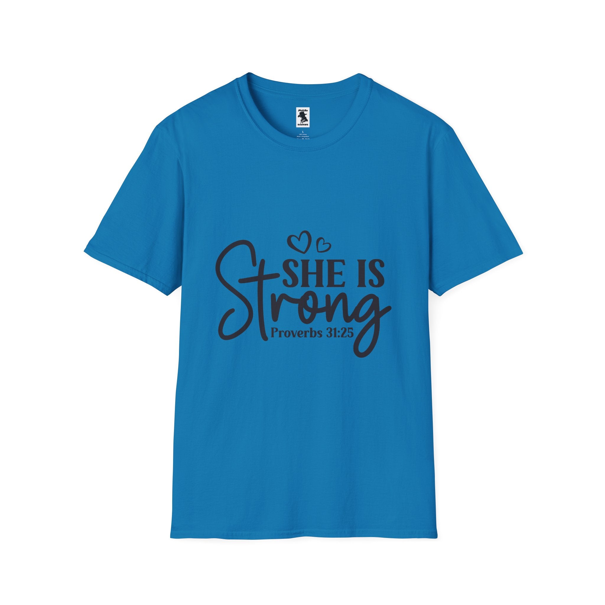 She Is Strong Proverbs 31:25 Unisex Softstyle T-Shirt