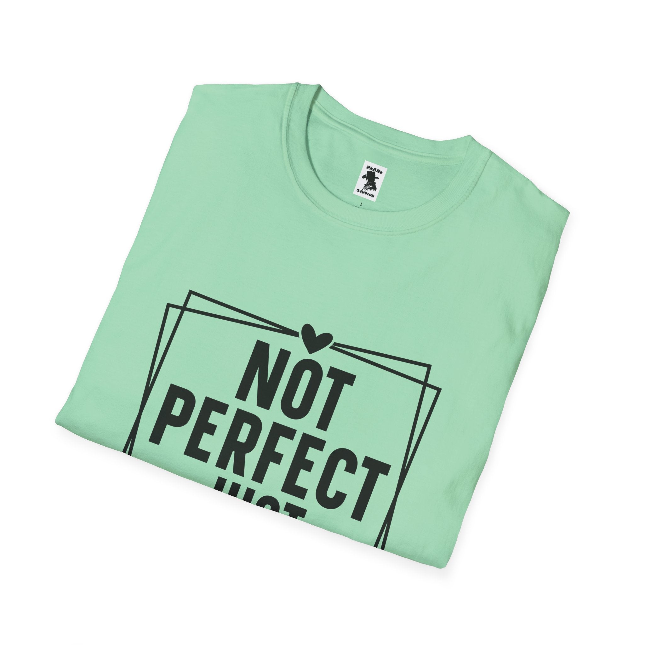 Unisex Softstyle T-Shirt - 'Not Perfect Just Forgiven' Inspirational Tee