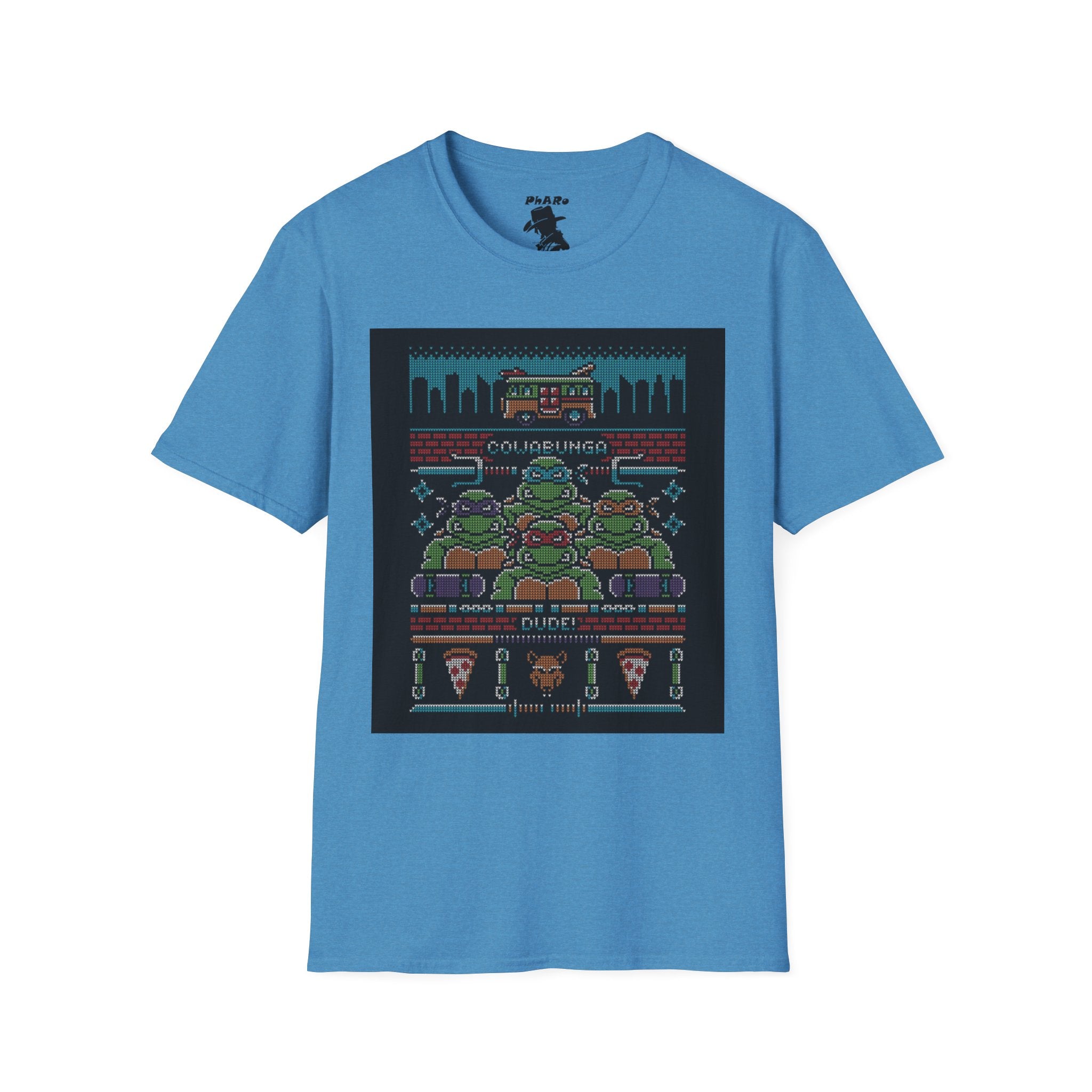 Retro Gaming T-Shirt - Nostalgic Pizza Party Design