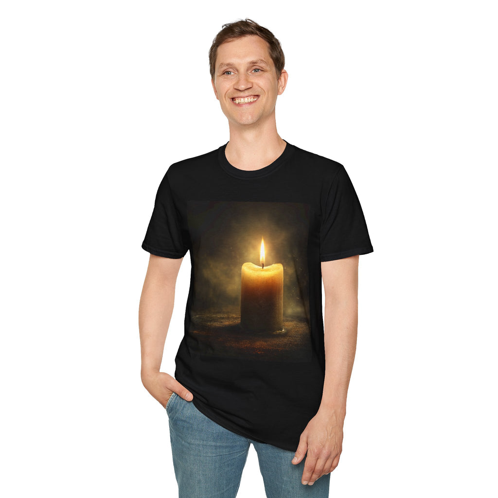 Lightbearer Unisex T-Shirt, Cozy Gift for Home Lovers, Relaxing Aesthetic Apparel, Perfect for Birthdays, Meditation, or Home Decor