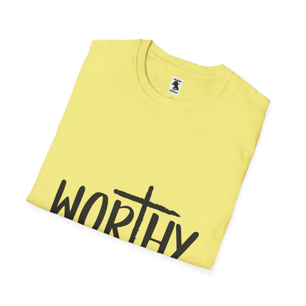 Worthy Unisex Softstyle T-Shirt - Faith-Inspired Apparel for Everyday Empowerment