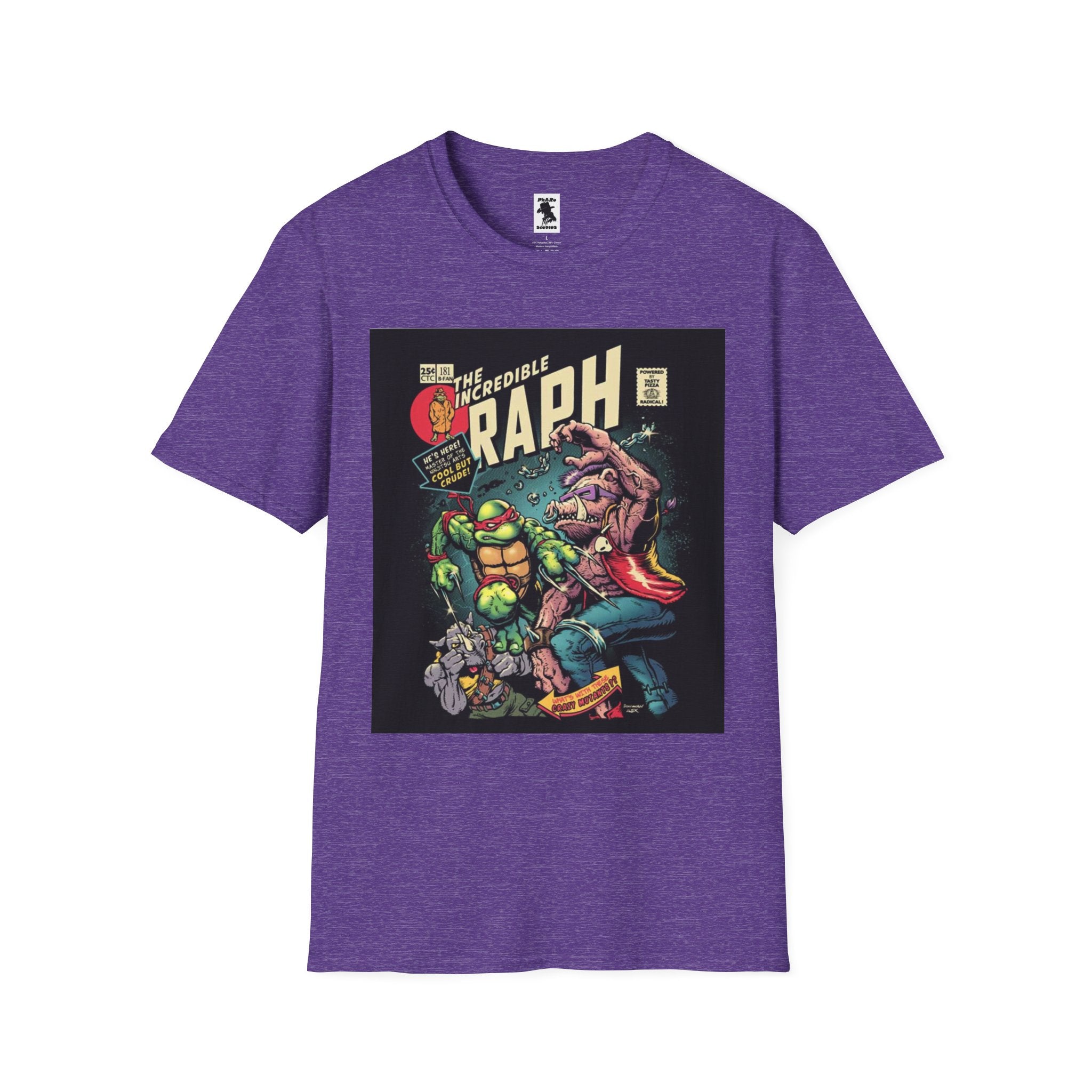 Unisex Softstyle T-Shirt - Retro Comic Raph Design