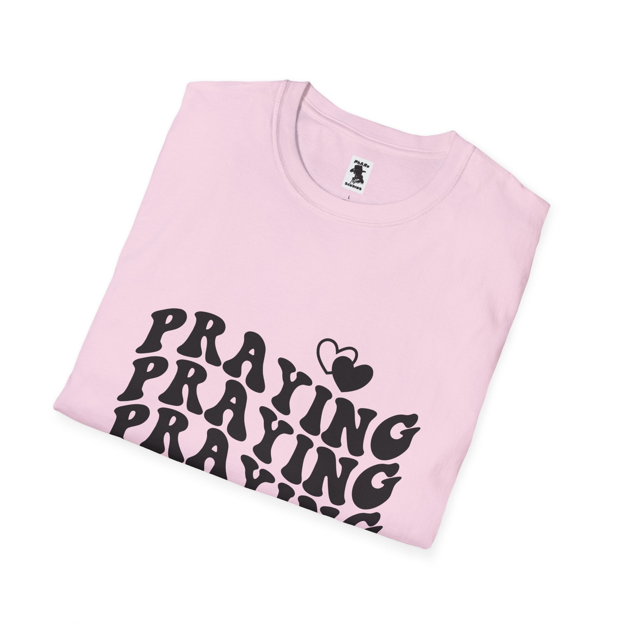 Praying Mama Unisex Softstyle T-Shirt - Inspirational, Comfortable Tee for Moms