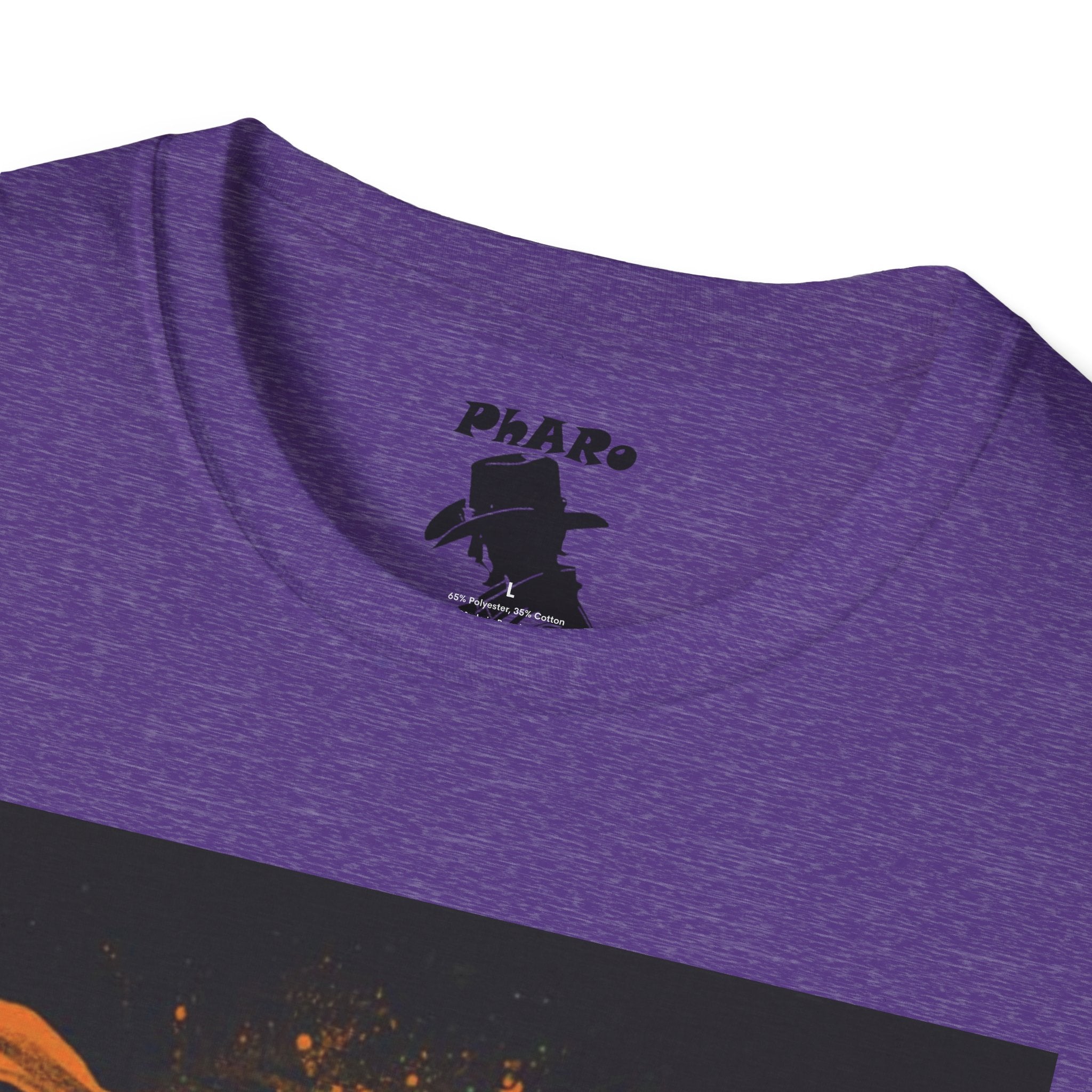 Bold Graphic Unisex T-Shirt - Edgy Design with Orange and Green Elements