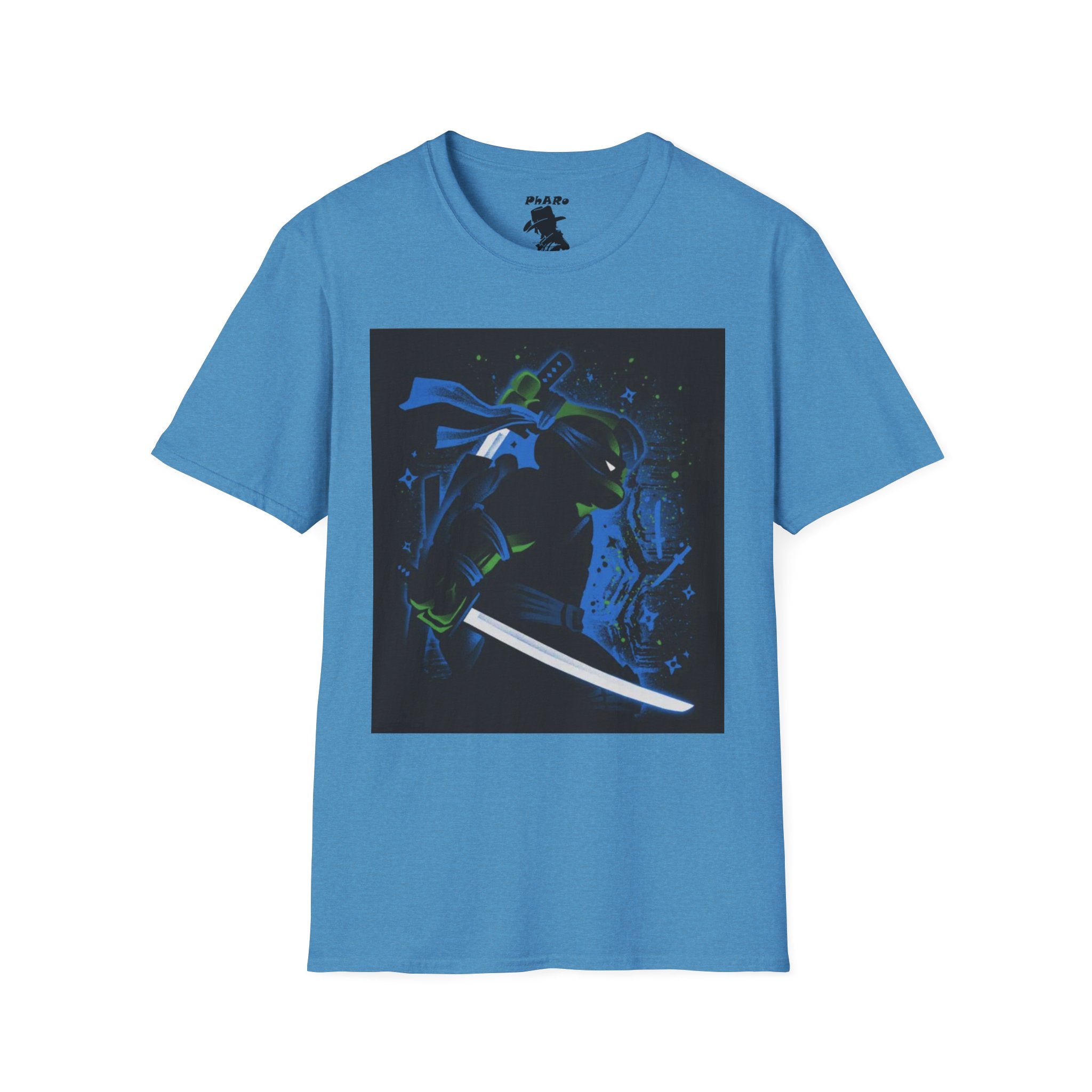 Bold Graphic Unisex T-Shirt - Edgy Design with Blue and Green Elements