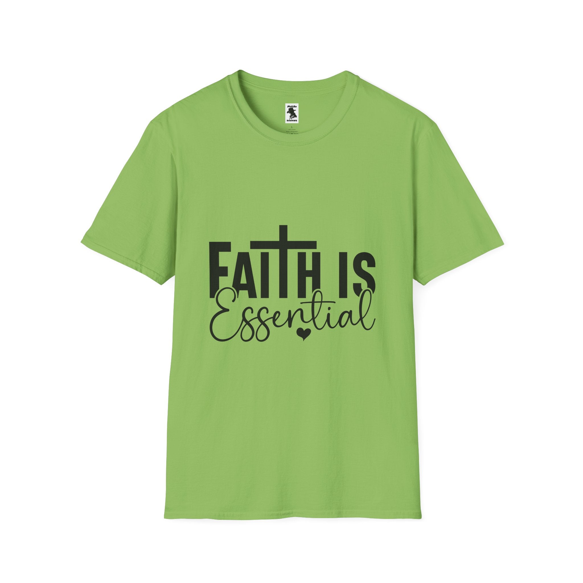 Faith is Essential Unisex Softstyle T-Shirt | Inspirational Tee for Everyday Wear