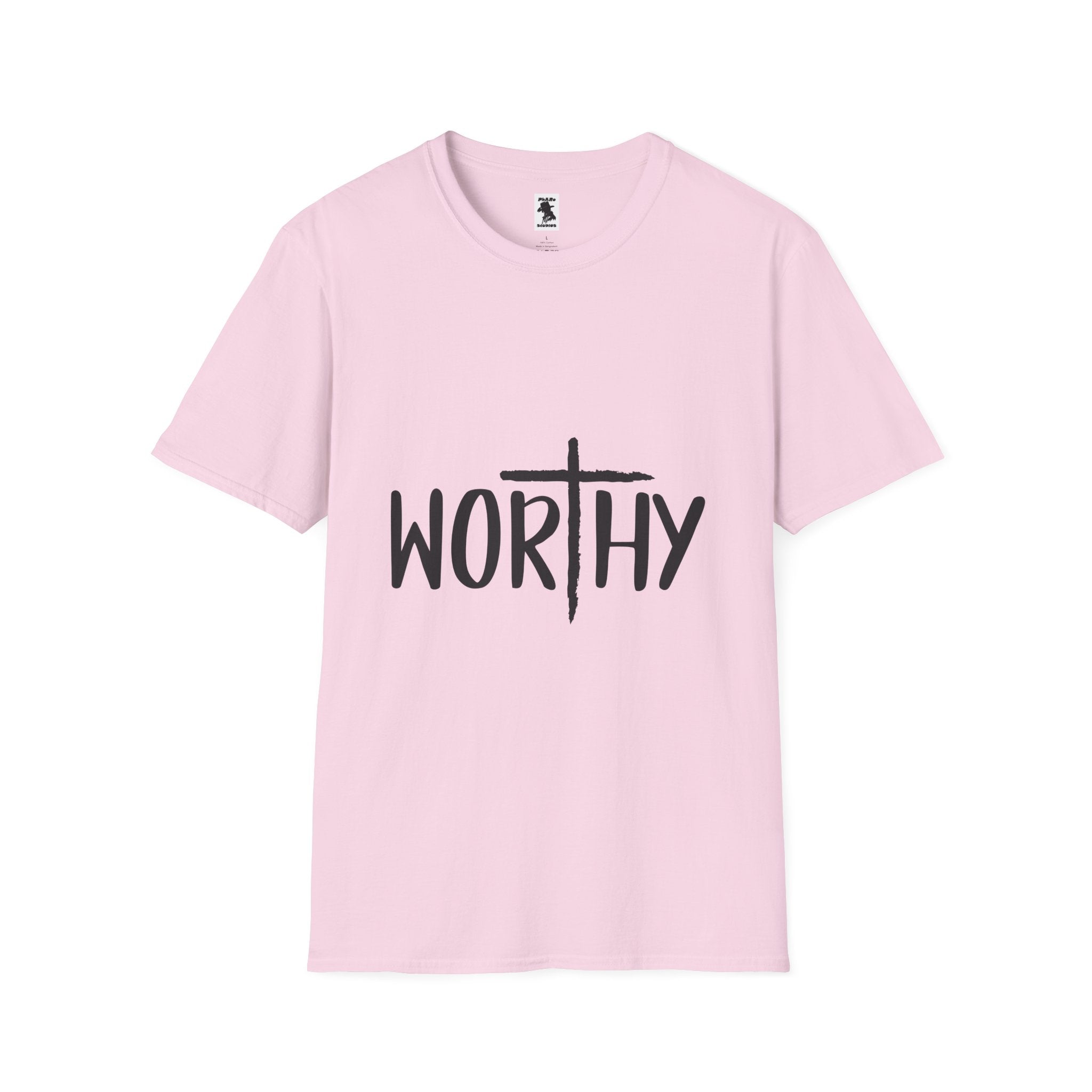Worthy Unisex Softstyle T-Shirt - Faith-Inspired Apparel for Everyday Empowerment